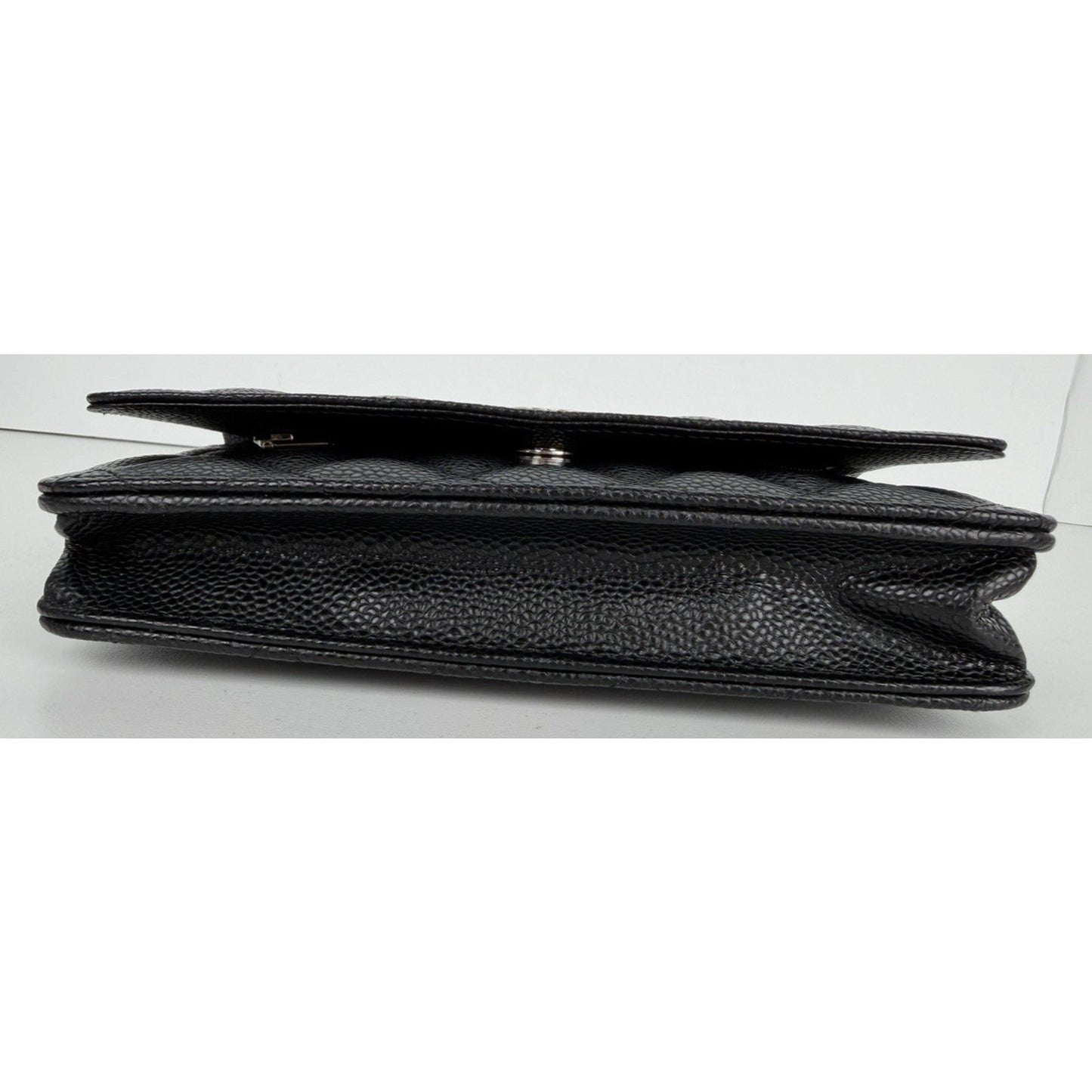Chanel Classic Wallet On Chain Bag in Black Caviar Leather 2019 E-5
