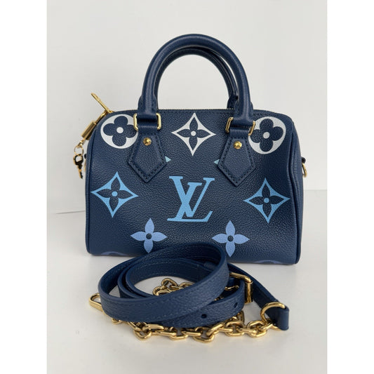 Louis Vuitton Speedy Bandouliere 20 in Degrade Blue Monogram Leather NFC D1