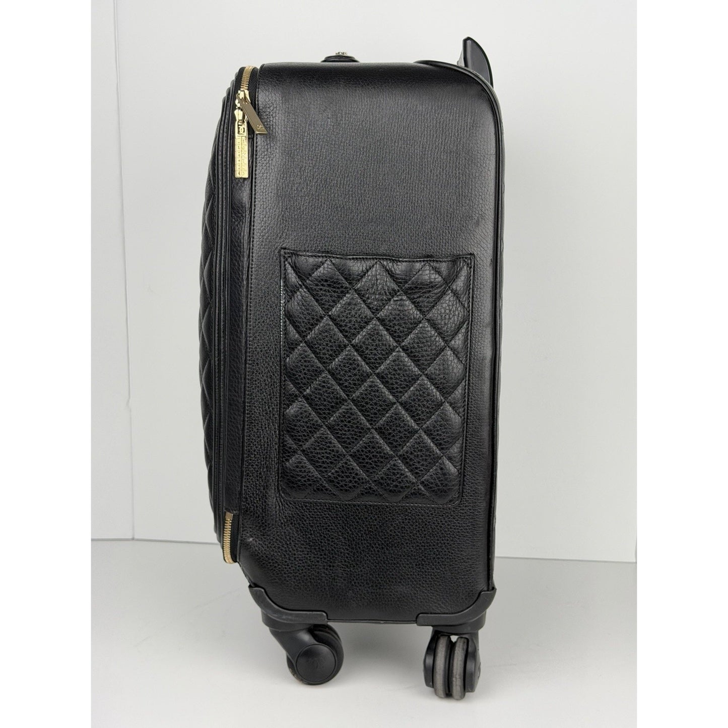 Chanel Quilted Coco Case Trolley in Black Leather