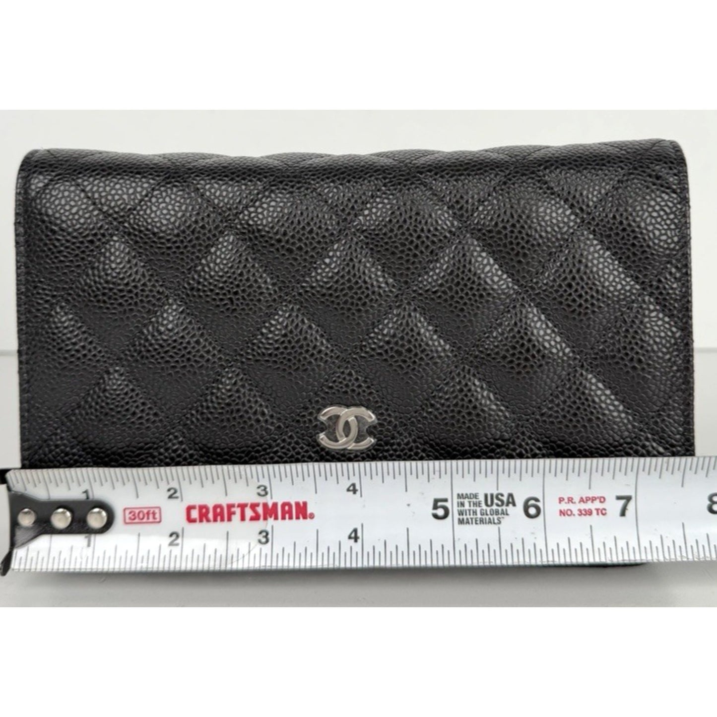 Chanel Classic Wallet On Chain Bag in Black Caviar Leather 2019 E-5