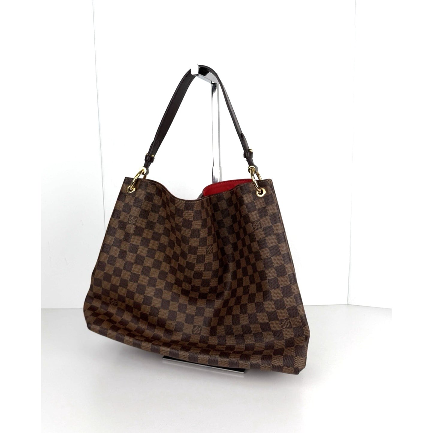 Louis Vuitton Graceful MM Hobo Shoulder Bag in Damier Ebene Coated Canvas NFC C3