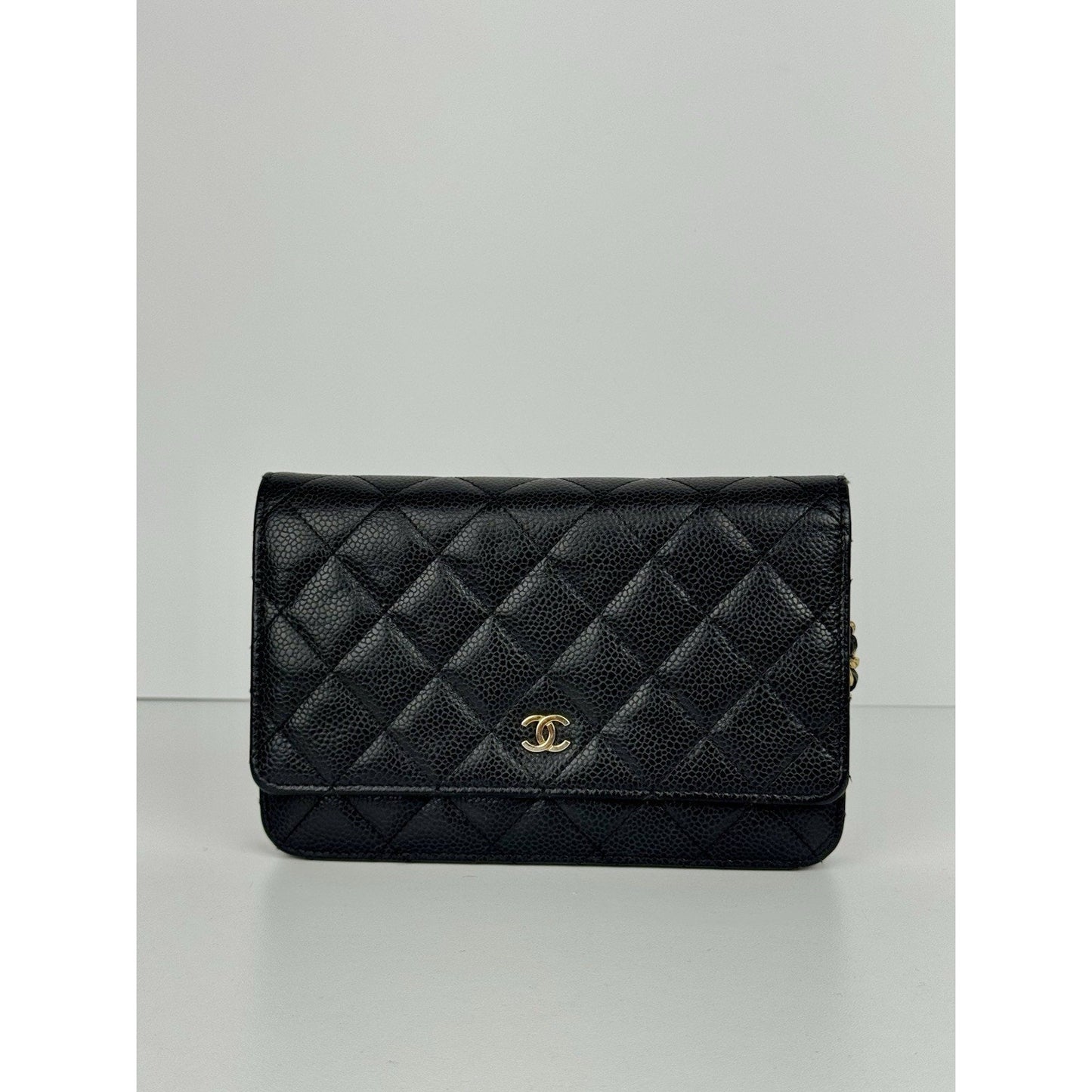 Chanel Classic Wallet on Chain in Black Caviar Leather
