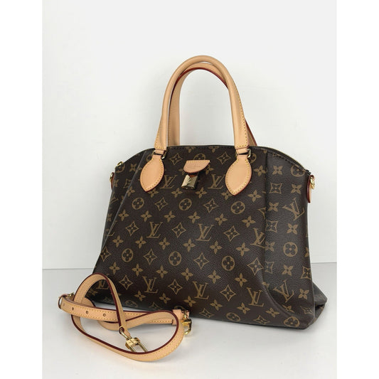 Louis Vuitton Rivoli MM Satchel Bag in Brown Monogram Coated Canvas NFC C5