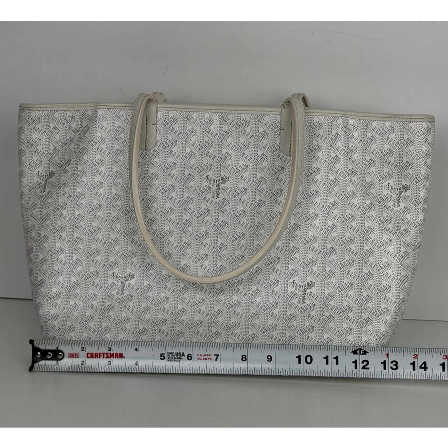 Goyard Goyardine Artois PM White Gore Bag S06