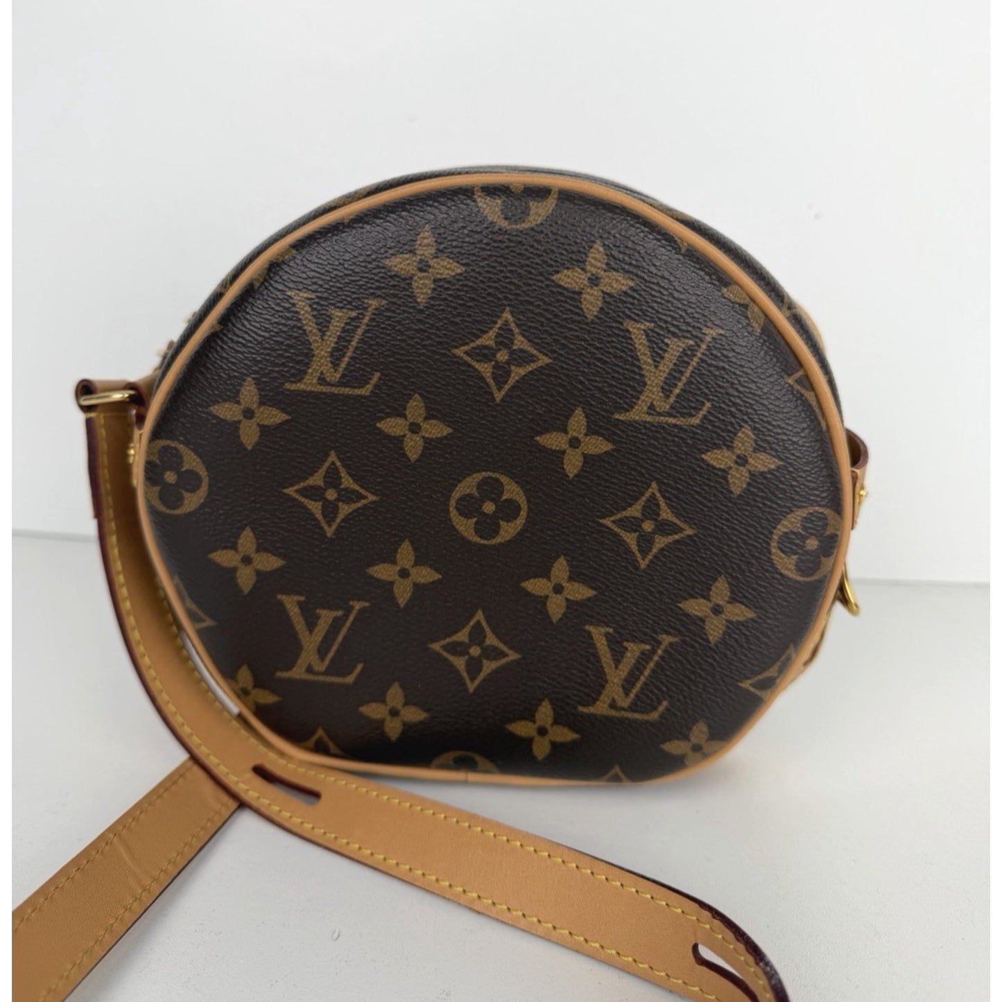 Louis Vuitton Boite Chapeau Souple PM Bag in Brown Monogram Coated Canvas NFC F1