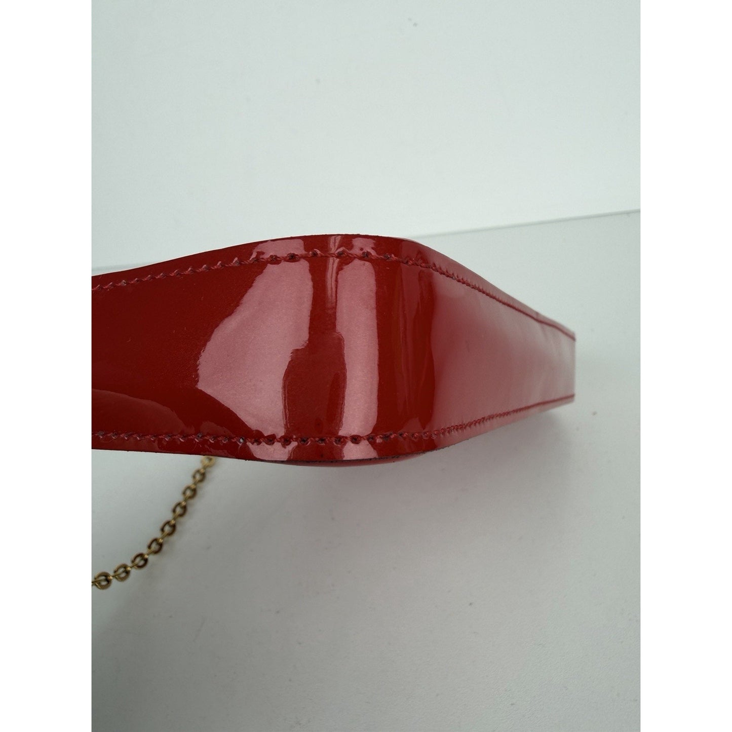 Louis Vuitton Monogram Vernis Pochette Felicie in Red Patent Leather 2016 S12