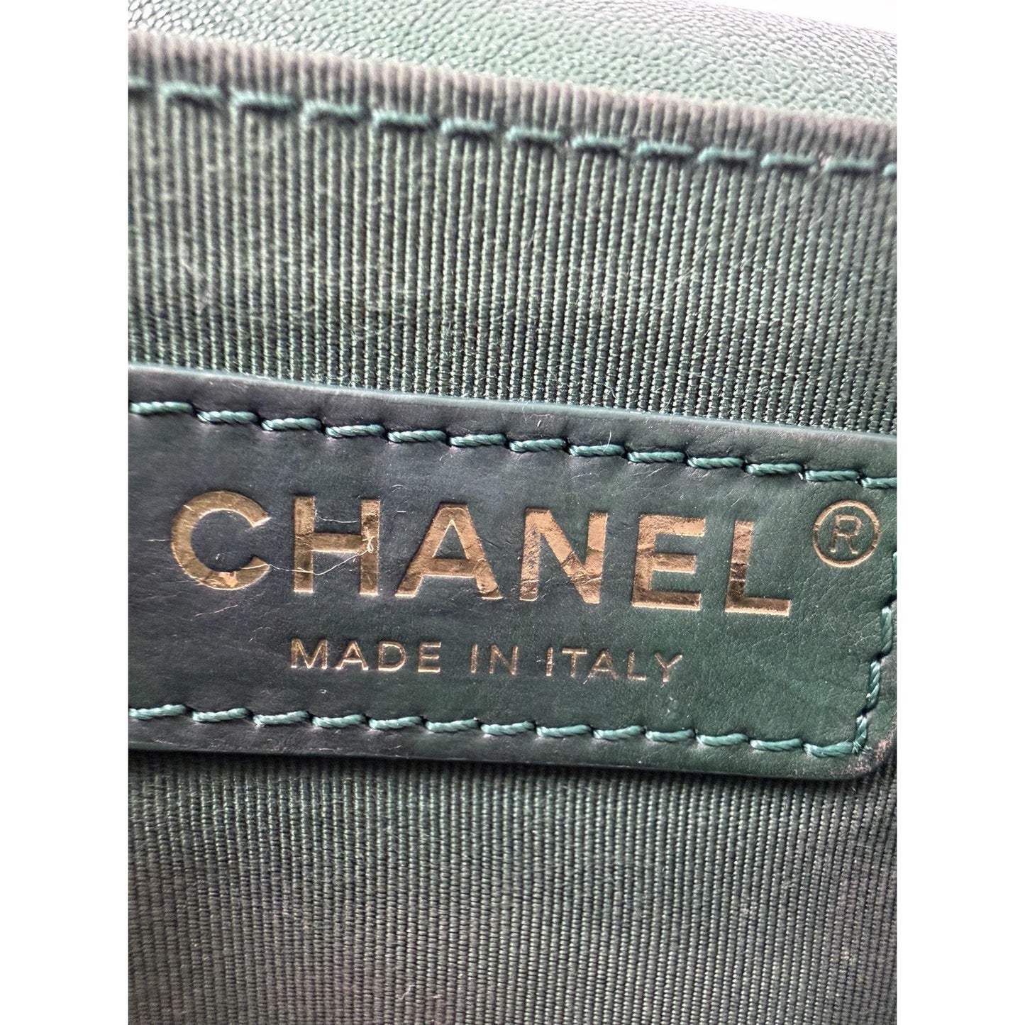 Chanel Boy Flap Bag Medium in Green Caviar Leather Gold Hardware 2018–2019 C-9