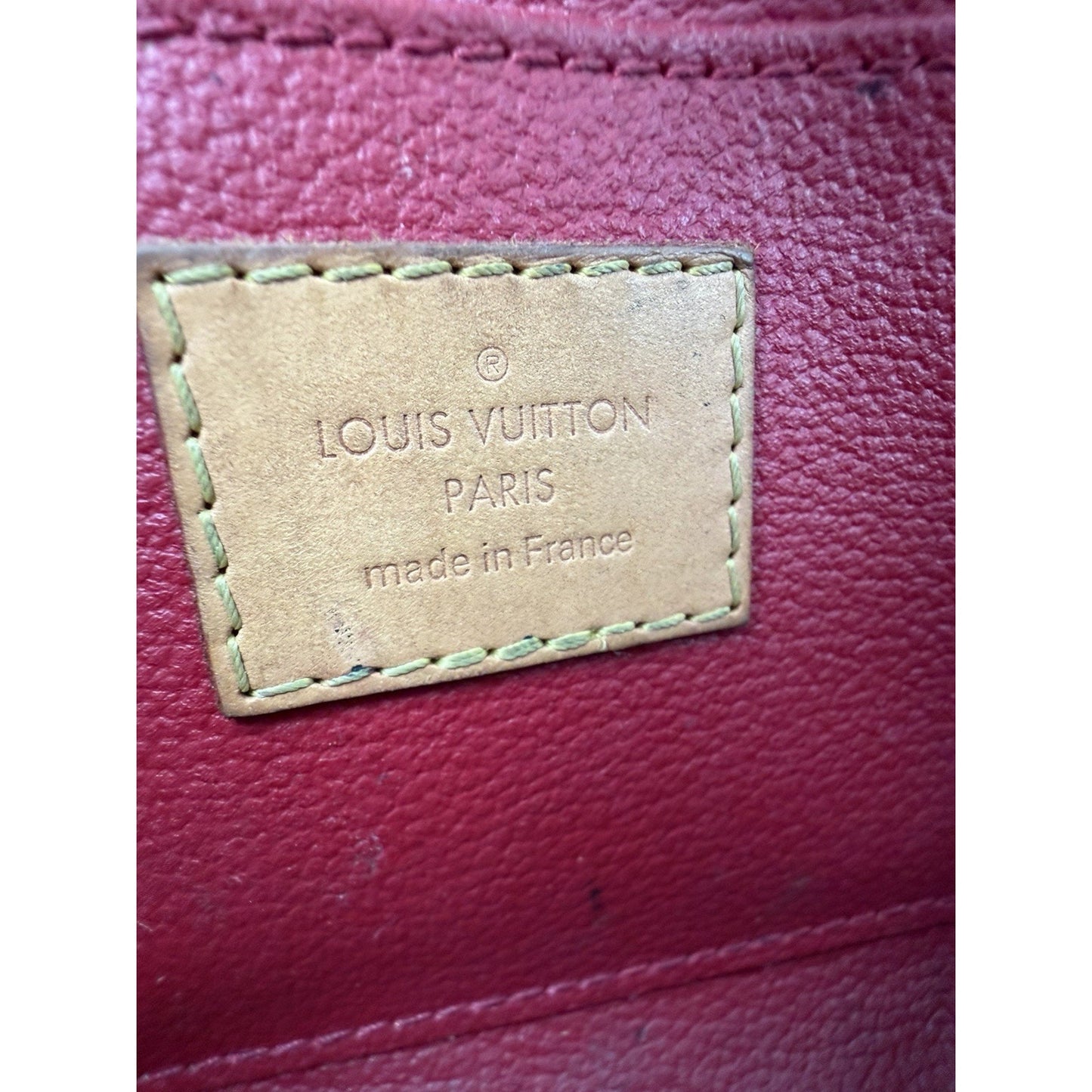 Louis Vuitton Pomme D'Amour Cosmetic Pouch in Monogram Vernis Red Leather 2012