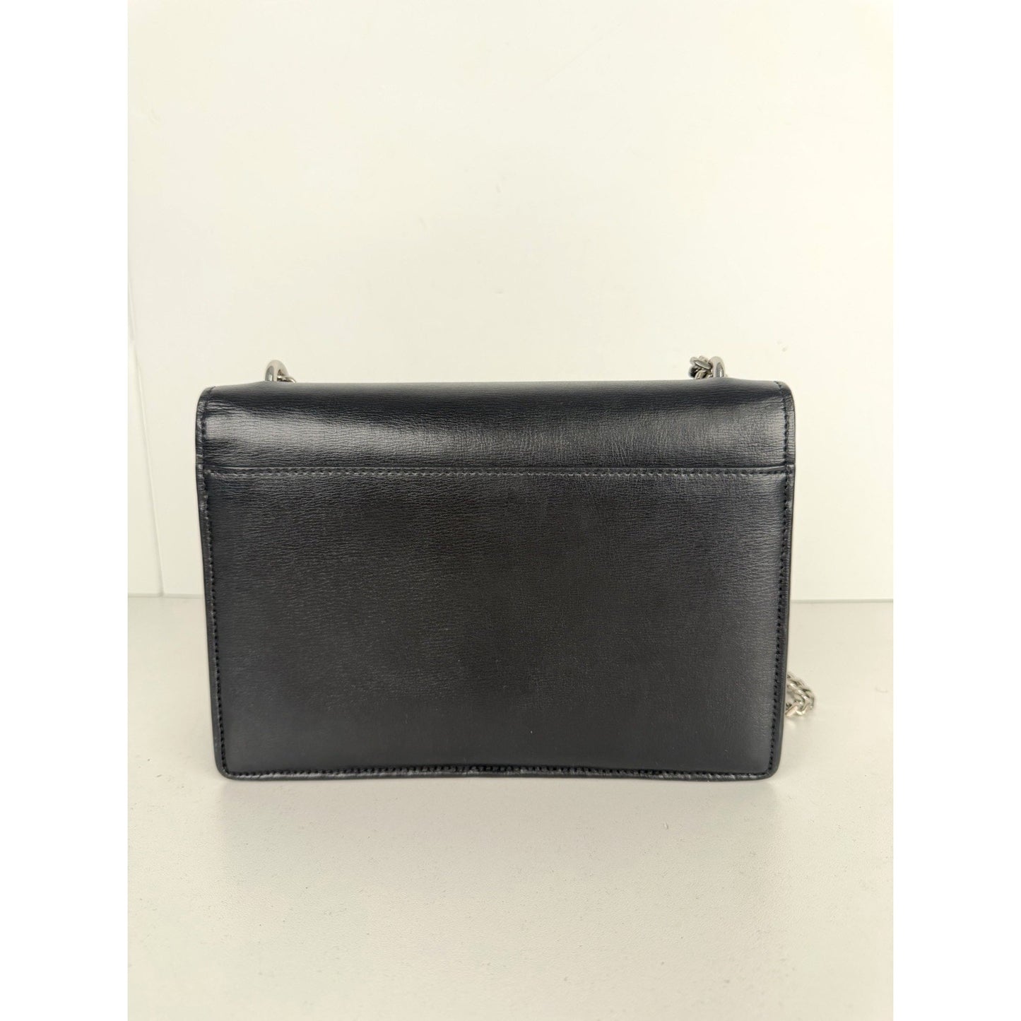 Saint Laurent Sunset Chain Crossbody Bag Medium in Black Leather with SH S11