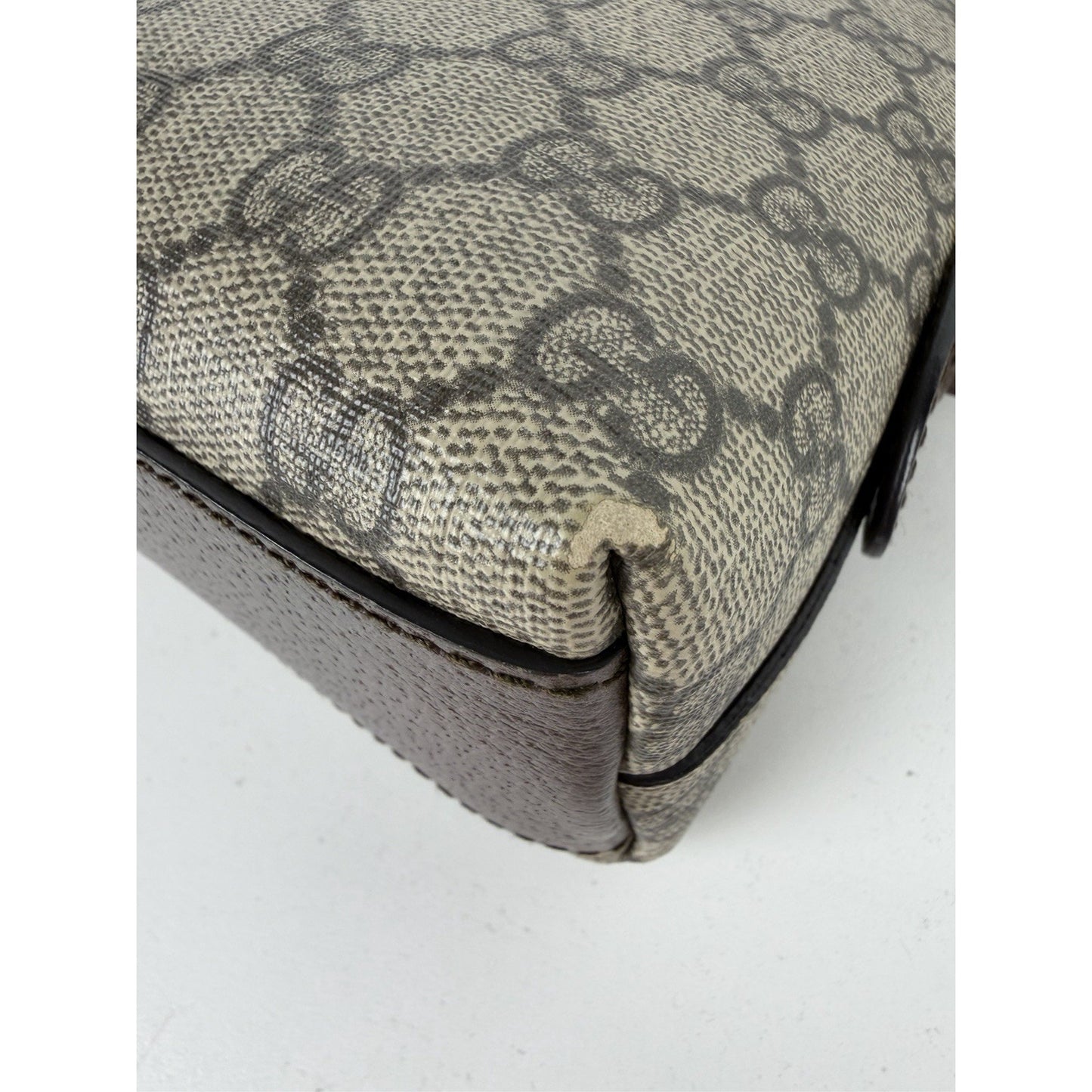 Gucci Ophidia Rounded Top Shoulder Bag Small in Brown GG Supreme Canvas S-19