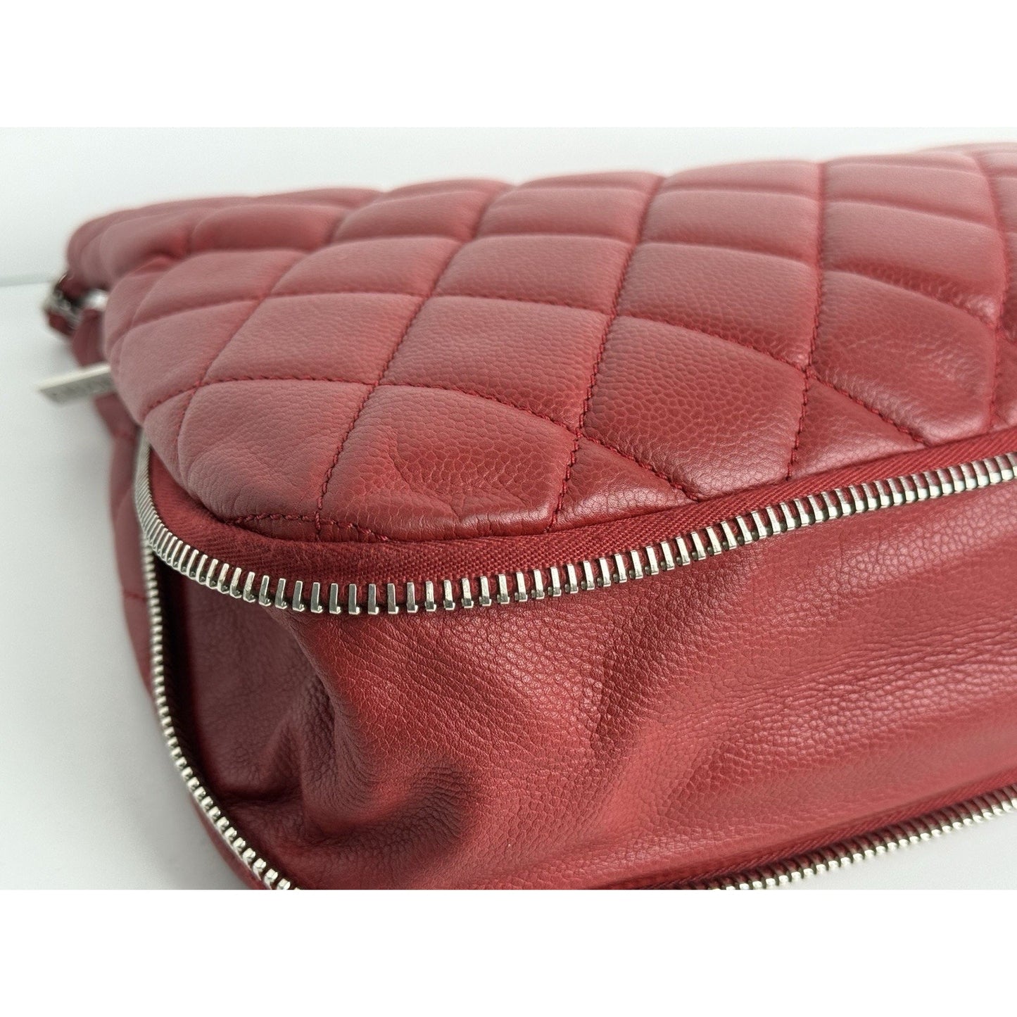 Chanel Timeless Petite Tote in Red Caviar Leather with Gold Hardware