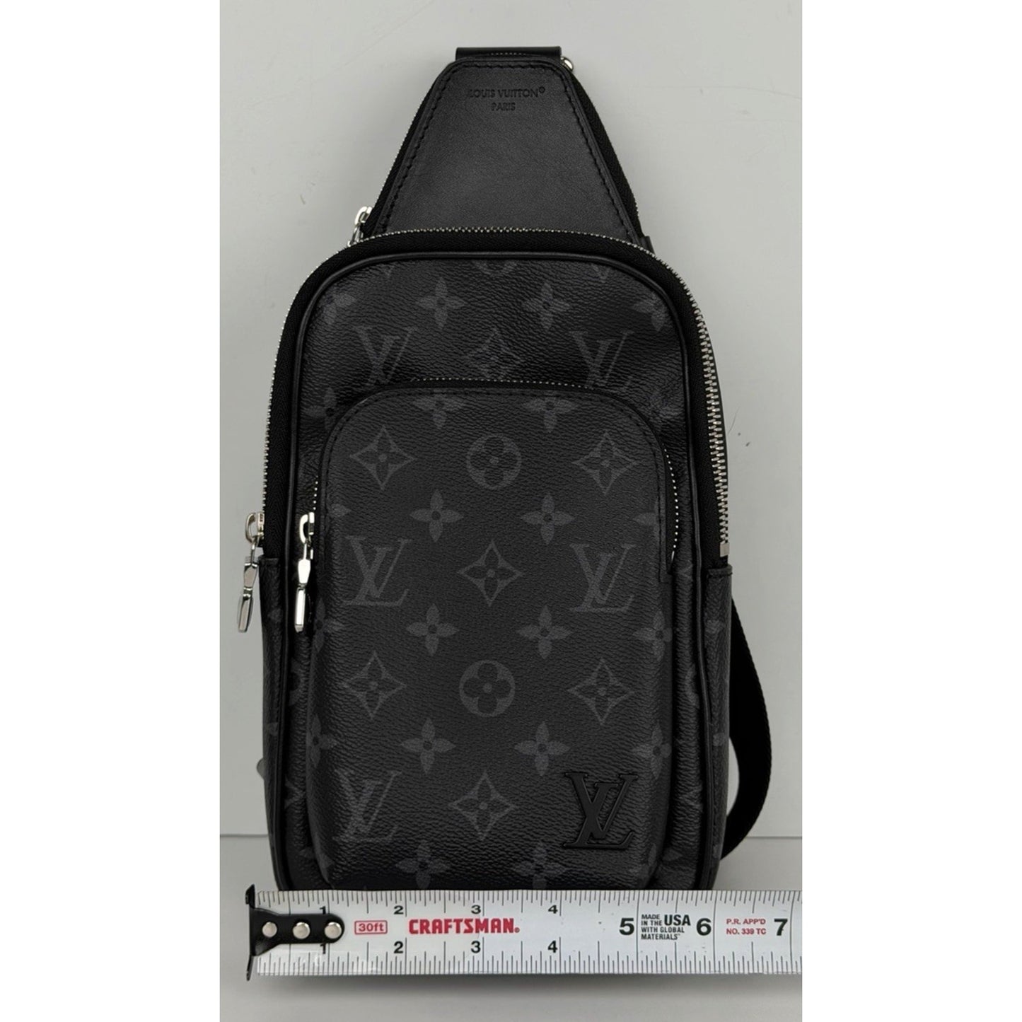 Louis Vuitton Avenue Slingbag PM in Black Monogram Eclipse Coated Canvas NFC E5