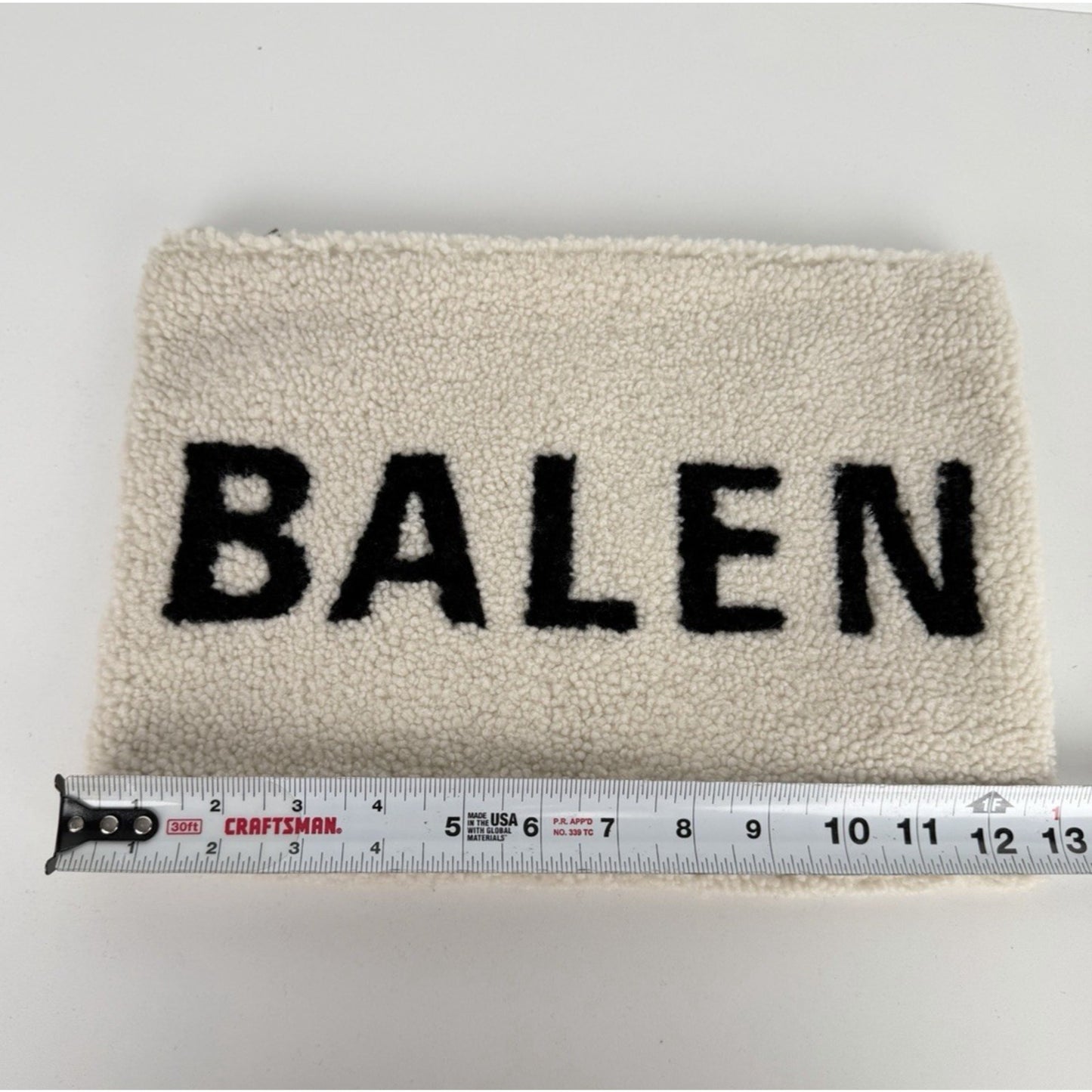 Balenciaga Shearling Pouch Clutch in White Color Silver HW S06