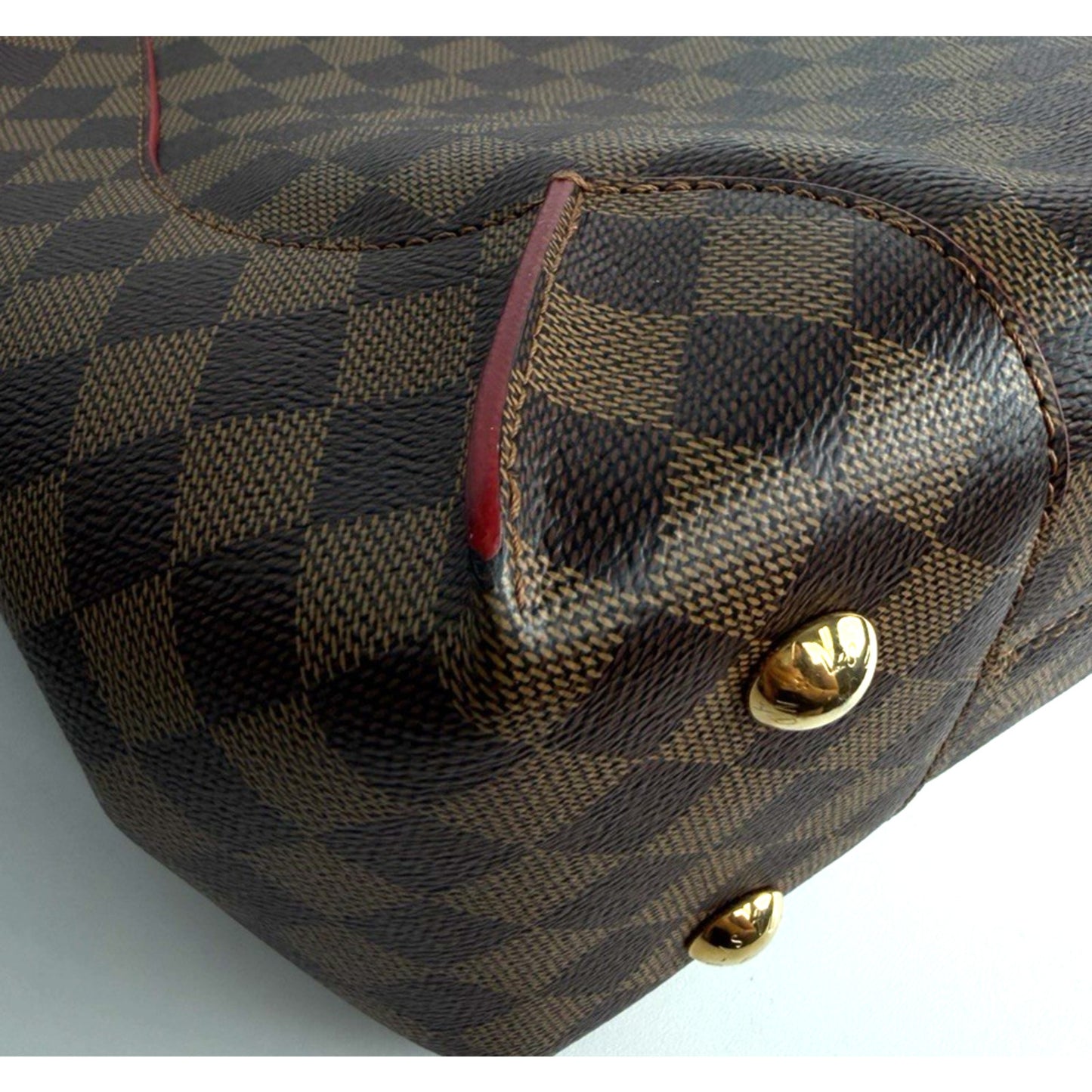 Louis Vuitton Caissa Hobo Bag in Damier Ebene Coated Canvas 2015 D6