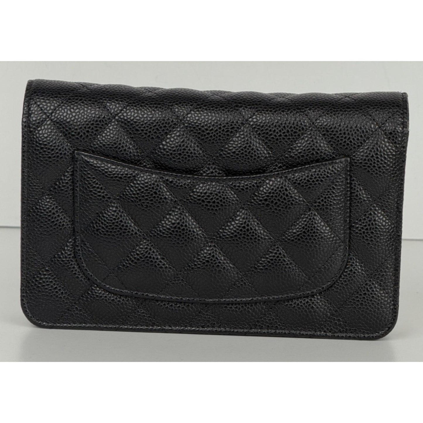 Chanel Classic Wallet On Chain Bag in Black Caviar Leather 2019 E-5