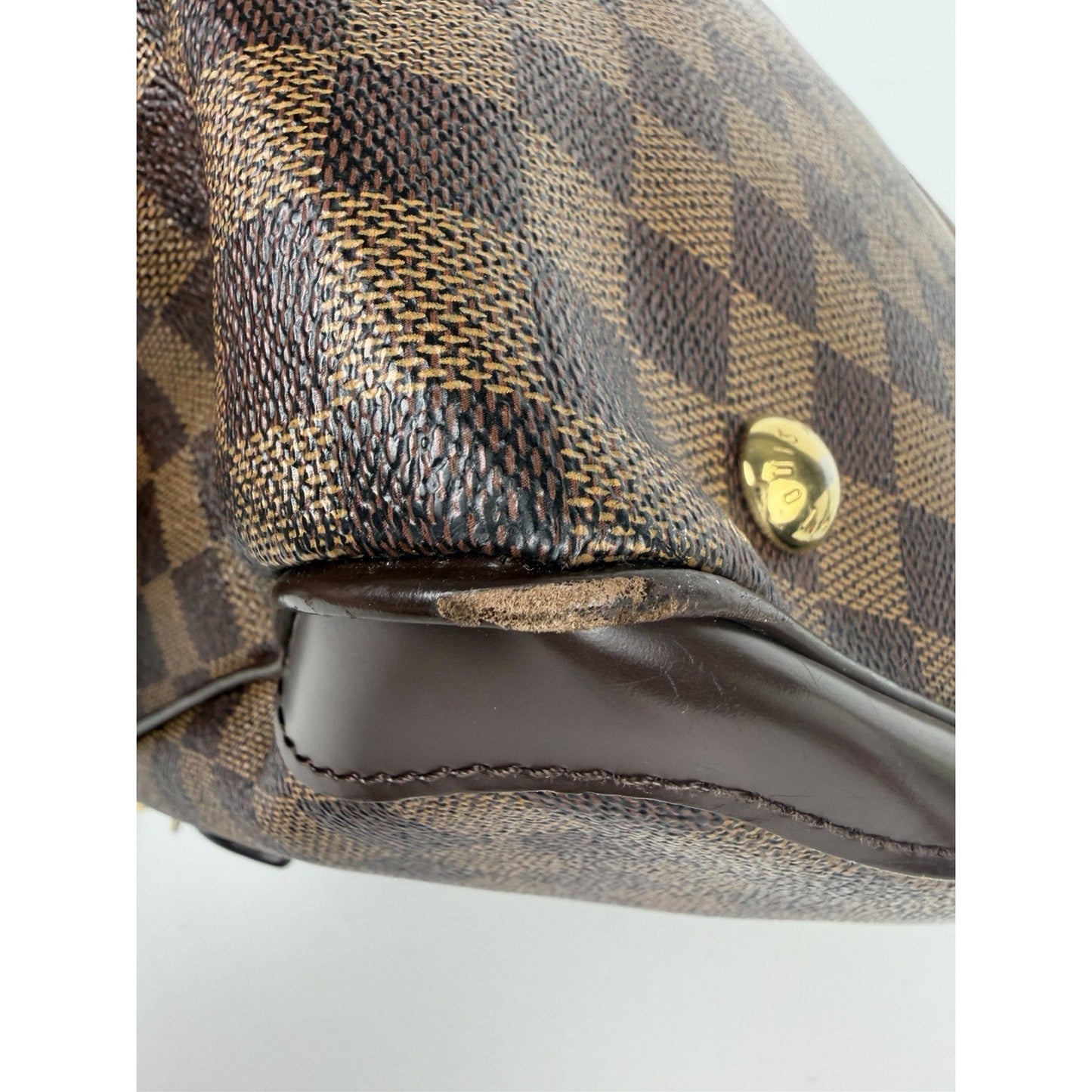 Louis Vuitton Verona MM Damier Ebene Shoulder Bag Brown Coated Canvas 2010 S14