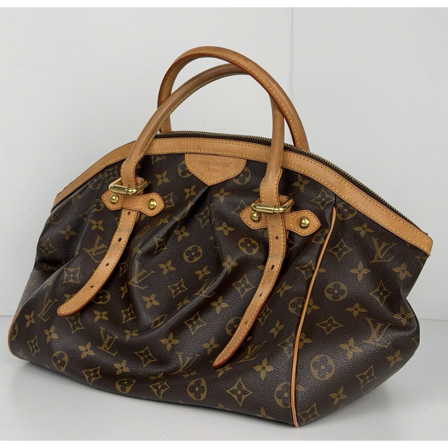 Louis Vuitton Monogram Tivoli GM Handbag in Brown Monogram Coated Canvas 2009