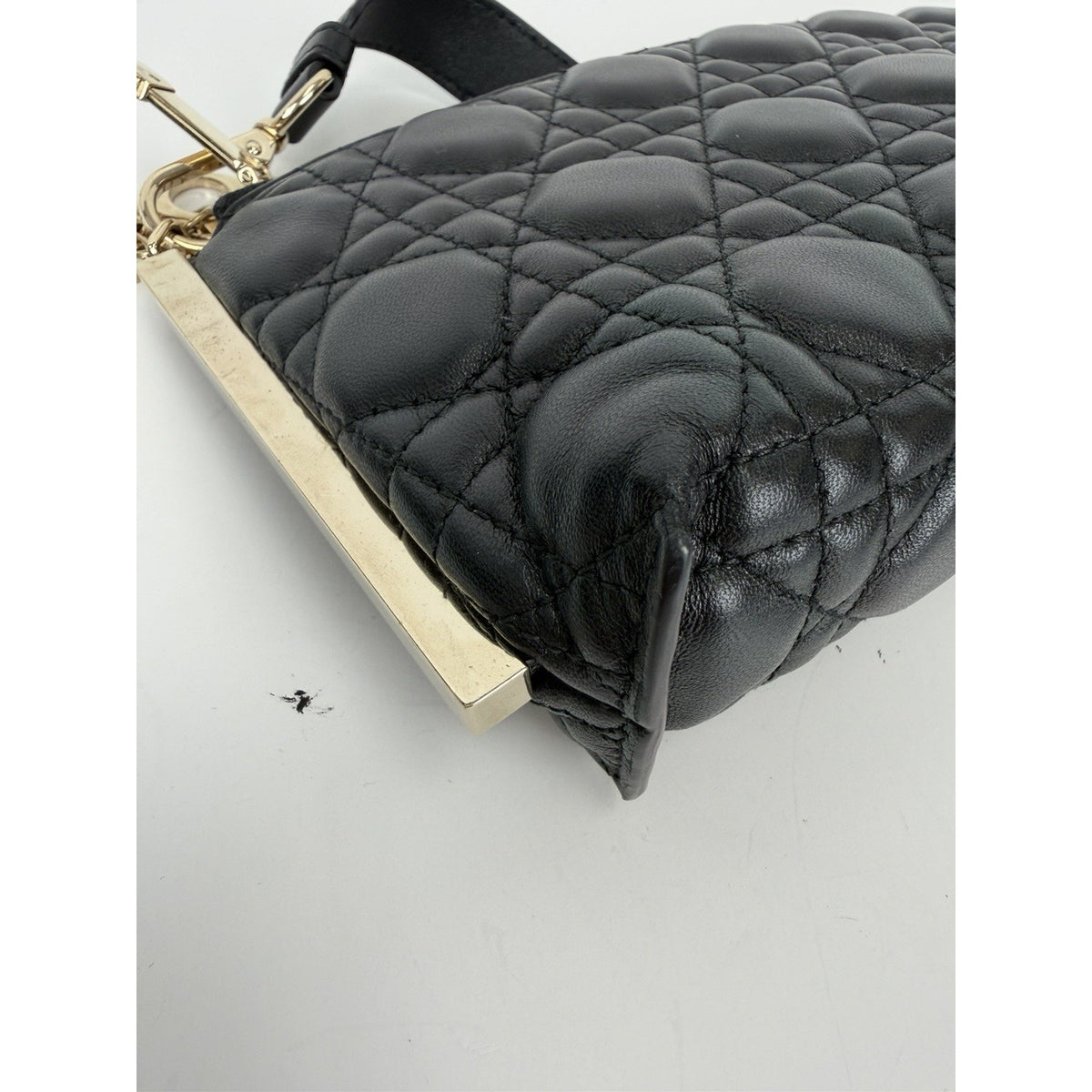 Christian Dior Miss Dior Midi Mini Bag in Black Cannage Lambskin Leather 2022 C4