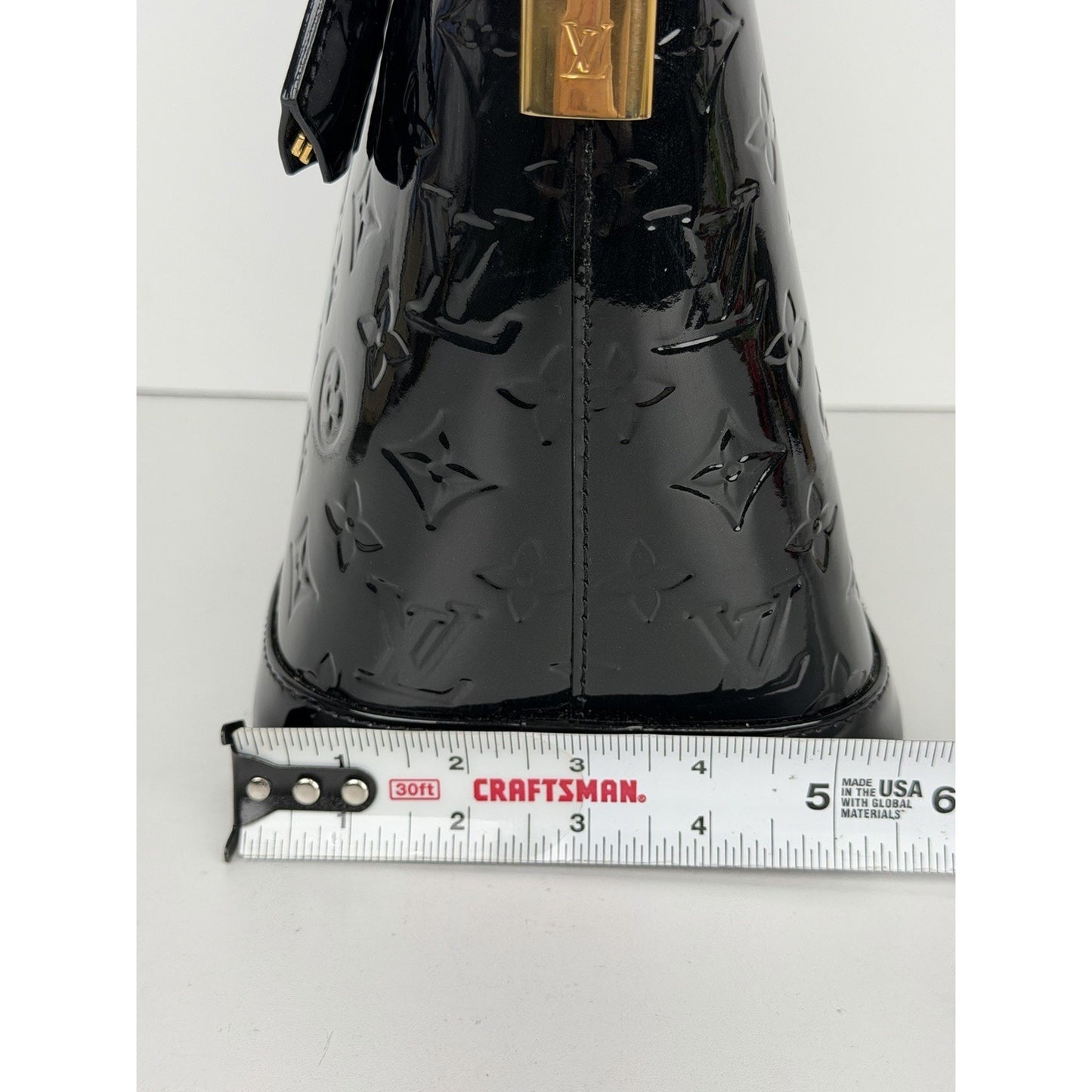 Louis Vuitton Monogram Vernis Lockit PM Handbag in Black Patent Leather 2014