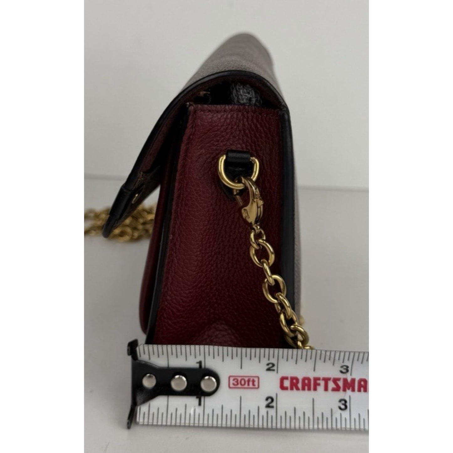 Louis Vuitton Vavin Wallet Bag on Chain in Damier Ebene Coated Canvas 2019 S