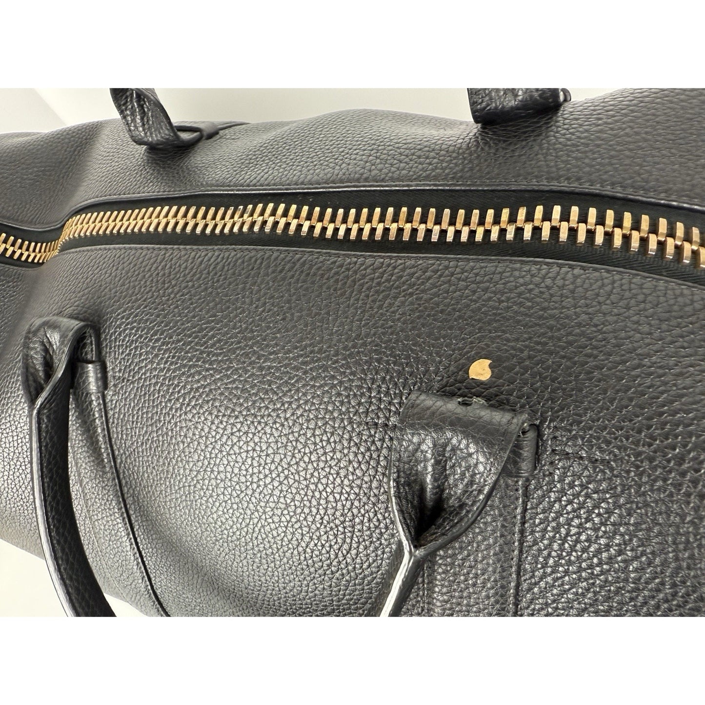 Tom Ford Weekend Black Leather Duffle Bag Unisex