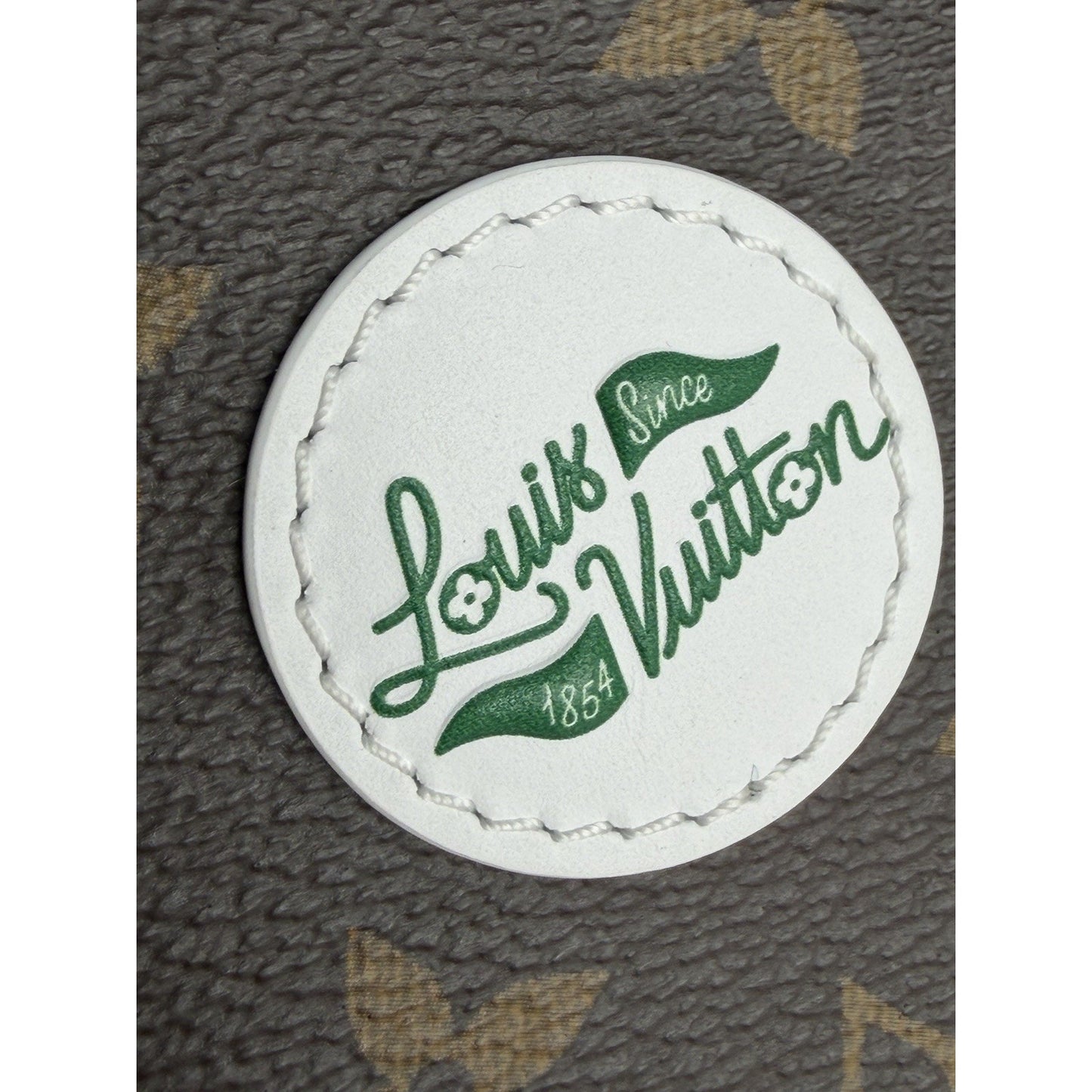 Louis Vuitton Maillet Putter Headcover in Brown Canvas & Green Leather NFC