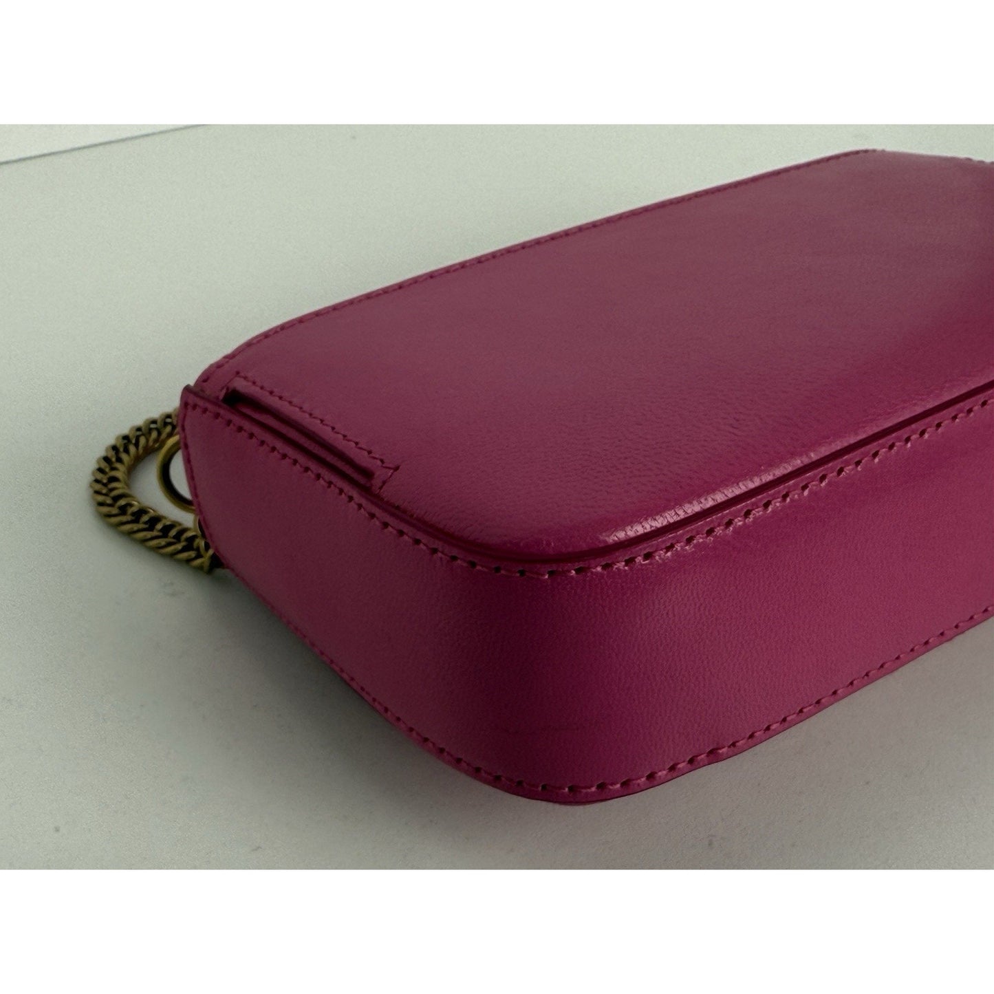 Givenchy Quilted Goatskin GV3 Mini Pocket Convertible Bag Pink w Gold Hardware