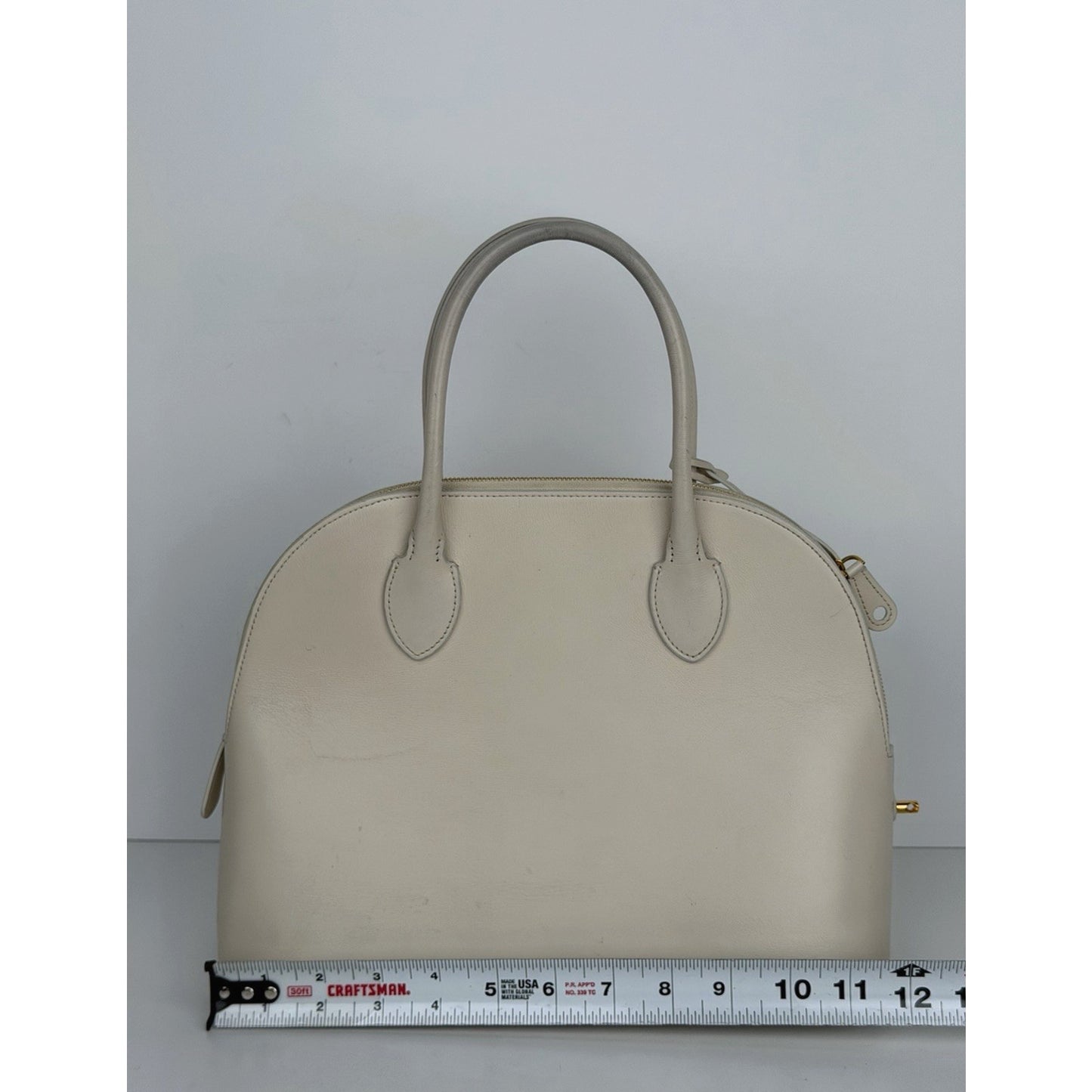 The Row Lady Bag in Ivory Color Leather D2