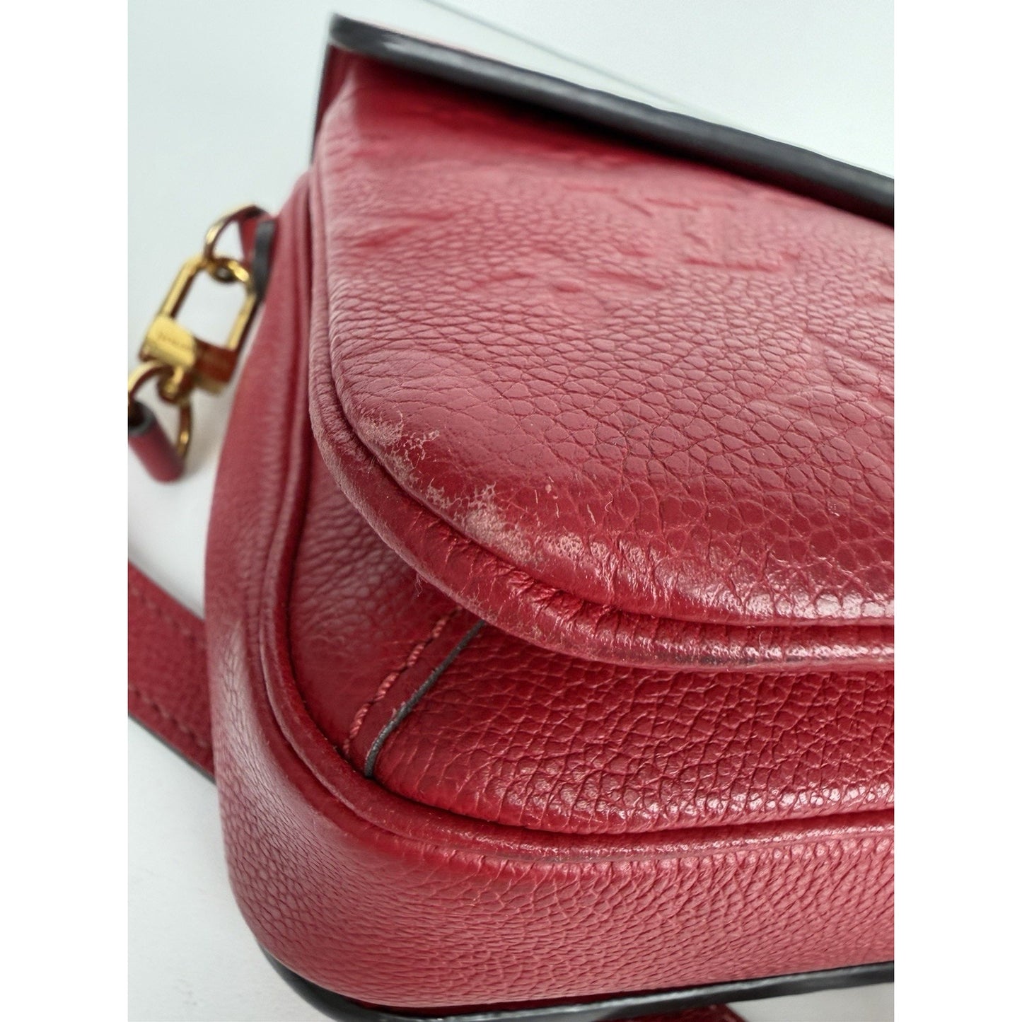 Louis Vuitton Pochette Metis Shoulder Bag Red Monogram Empreinte Leather 2018 B5
