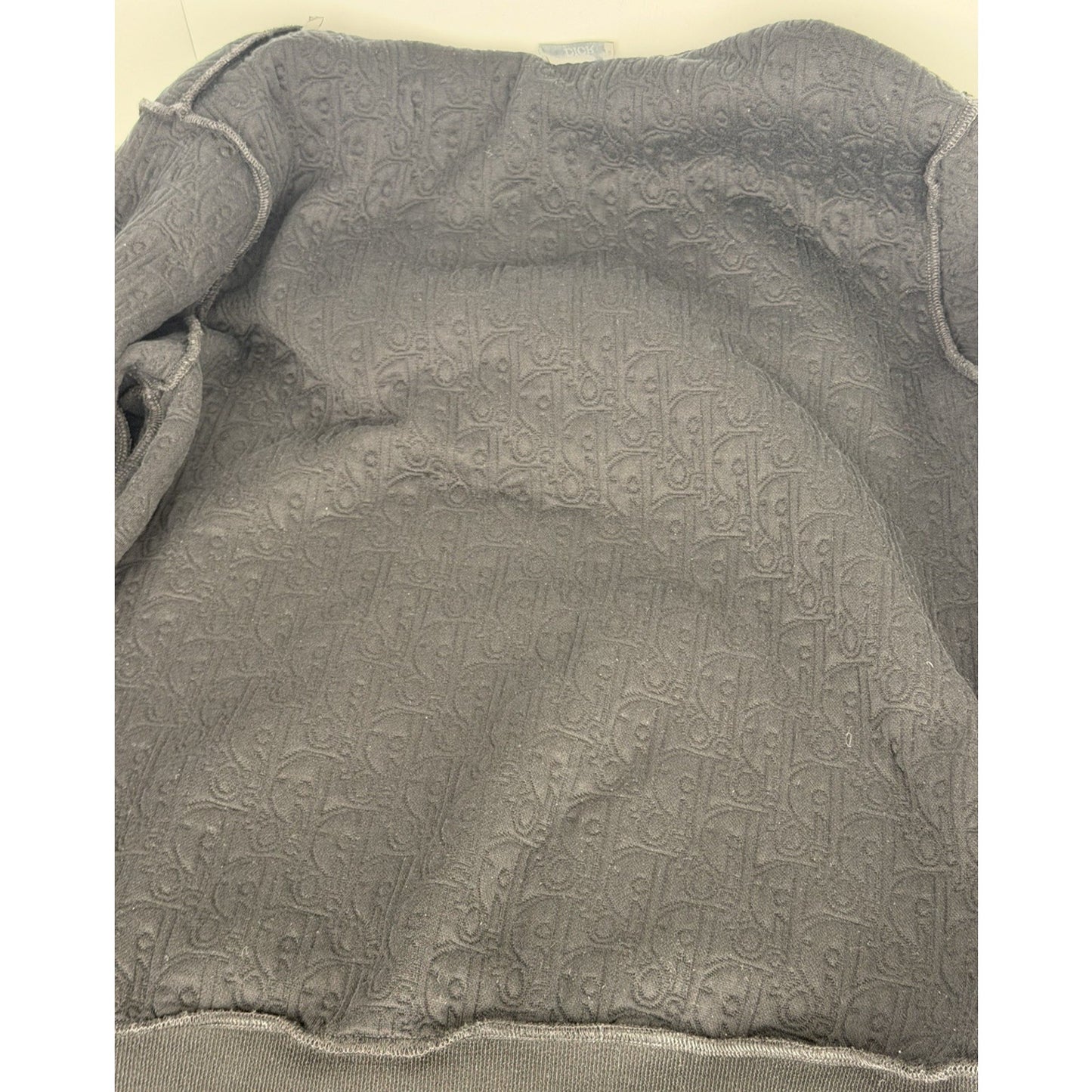 Dior Men Oblique Hooded Sweatshirt in Black Cotton-Blend Jersey