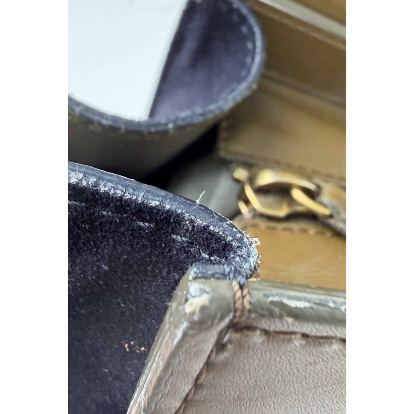 Celine Mini Luggage Tote Bag Cream Textured Calf Leather Tricolor 2014-2015 S
