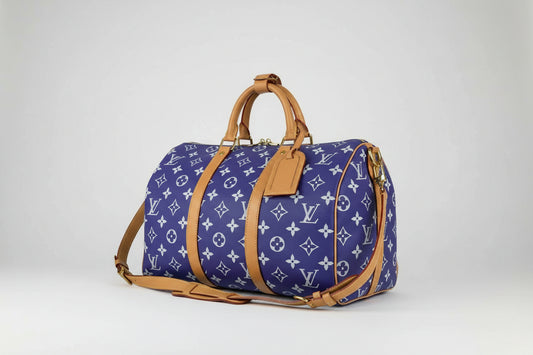 Louis Vuitton Speedy P9 Bandouliere 40 in Purple Monogram Calfskin Microchipped