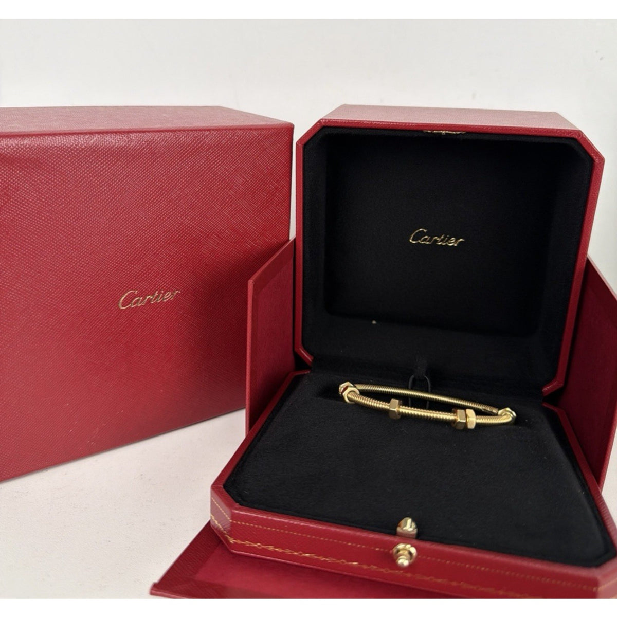 Cartier Ecrou de Cartier Bracelet 18K Yellow Gold with Nuts Size 16