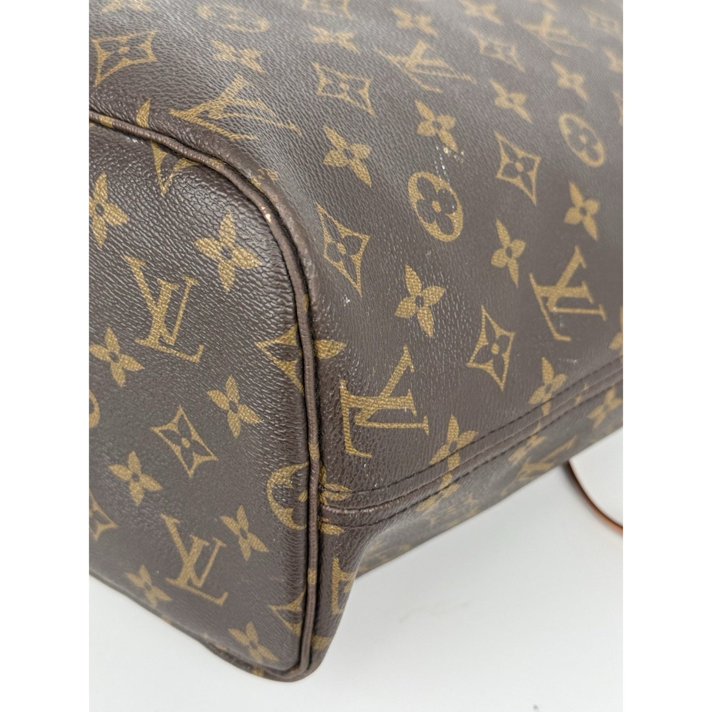 Louis Vuitton Monogram Neverfull MM Tote Bag Brown Canvas