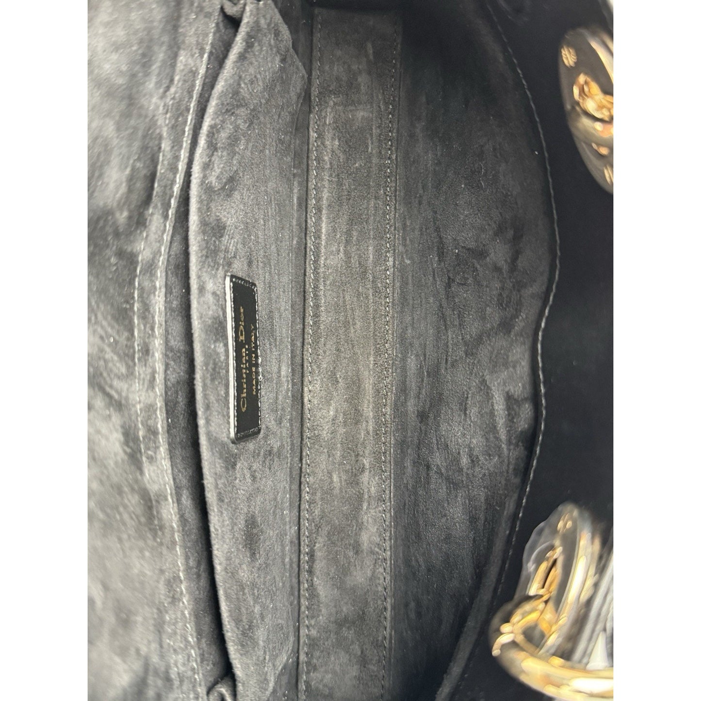 Dior Medium Lady D-Joy Black Quilted Leather Shoulder Bag D-1