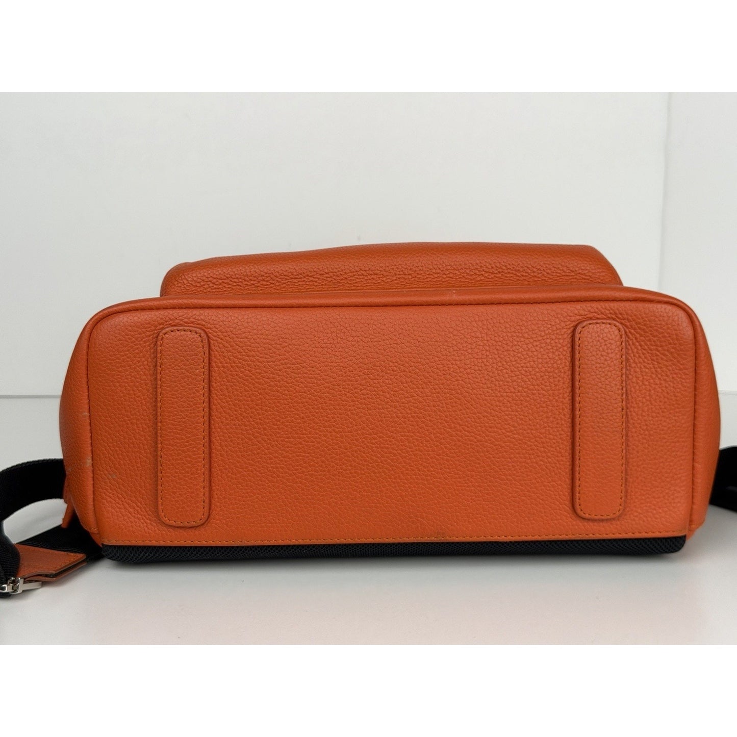 Christian Dior Atelier Backpack in Orange Leather 2018