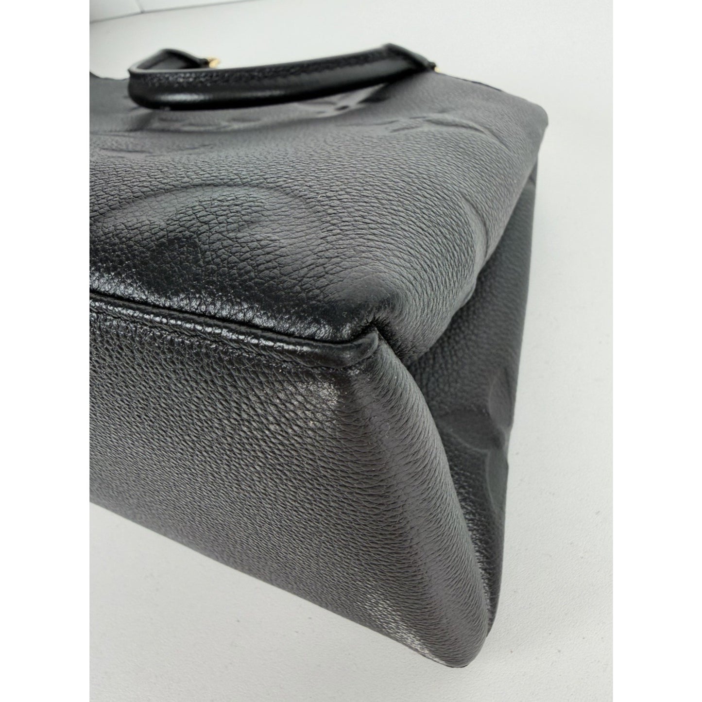 Louis Vuitton Grand Palais Bag Petite Black LV Monogram Empreinte Leather NFC D9