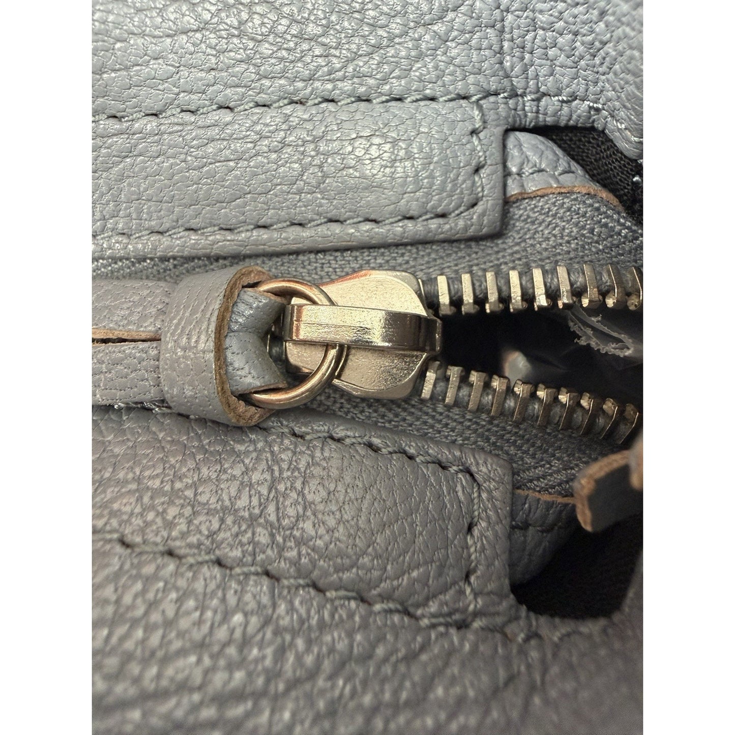 Balenciaga Motocross Classic City Shoulder Bag Medium in Grey Leather S