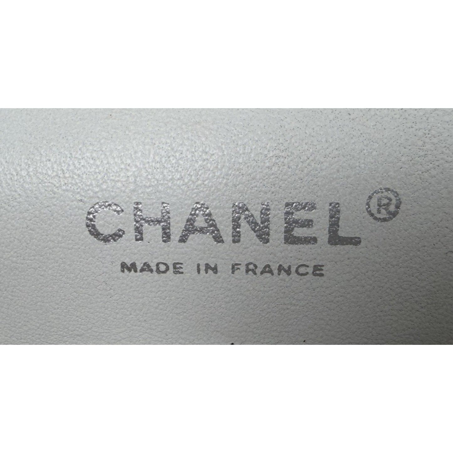 Chanel Classic Medium Double Flap Shoulder Bag in White Caviar Leather 2005-2006 B1