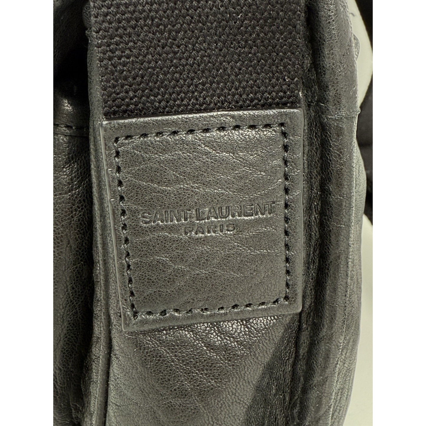 Saint Laurent Niki Messenger Bag Black with Silver Hardware B-2