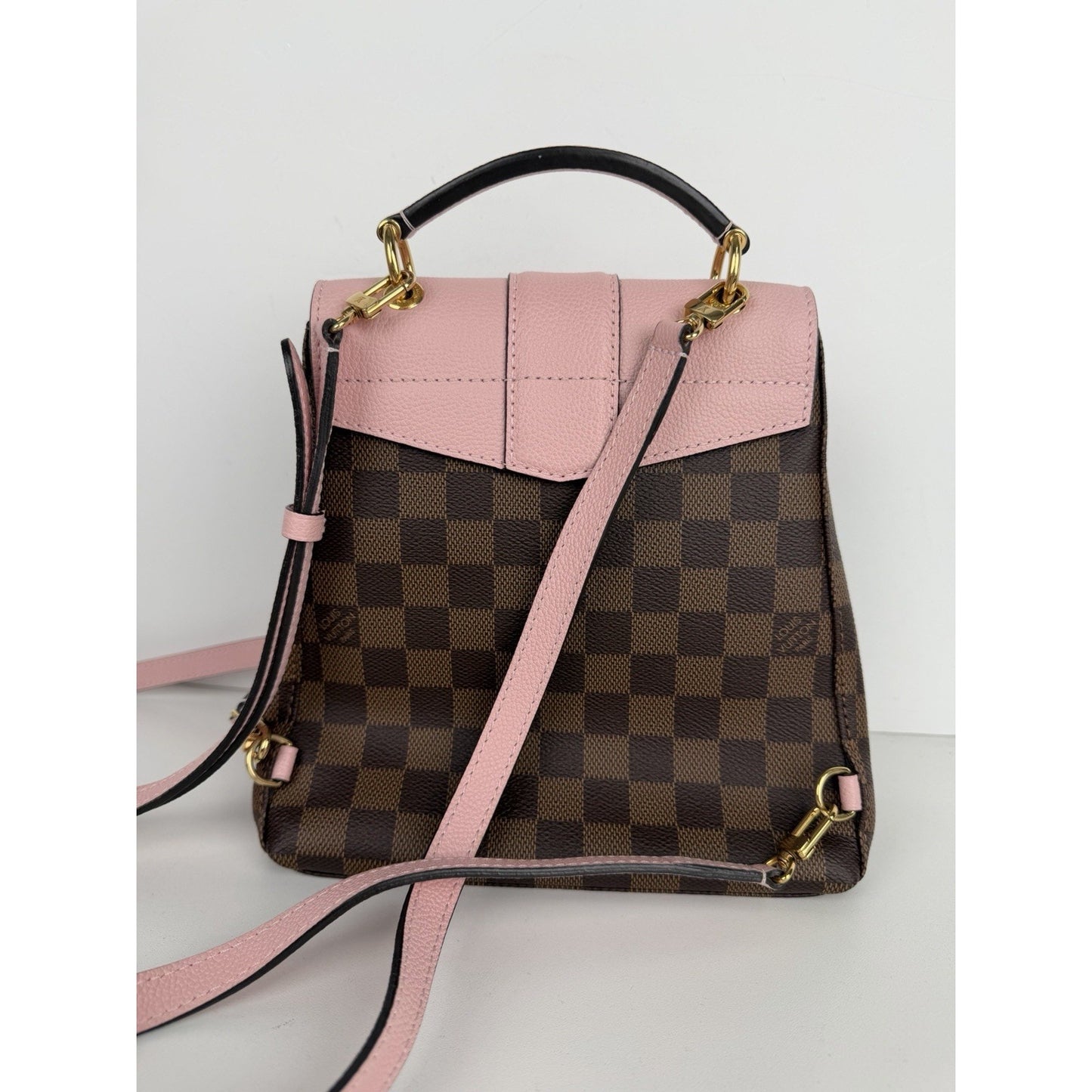 Louis Vuitton Clapton Backpack in Magnolia & Damier Ebene Coated Canvas 2019 S