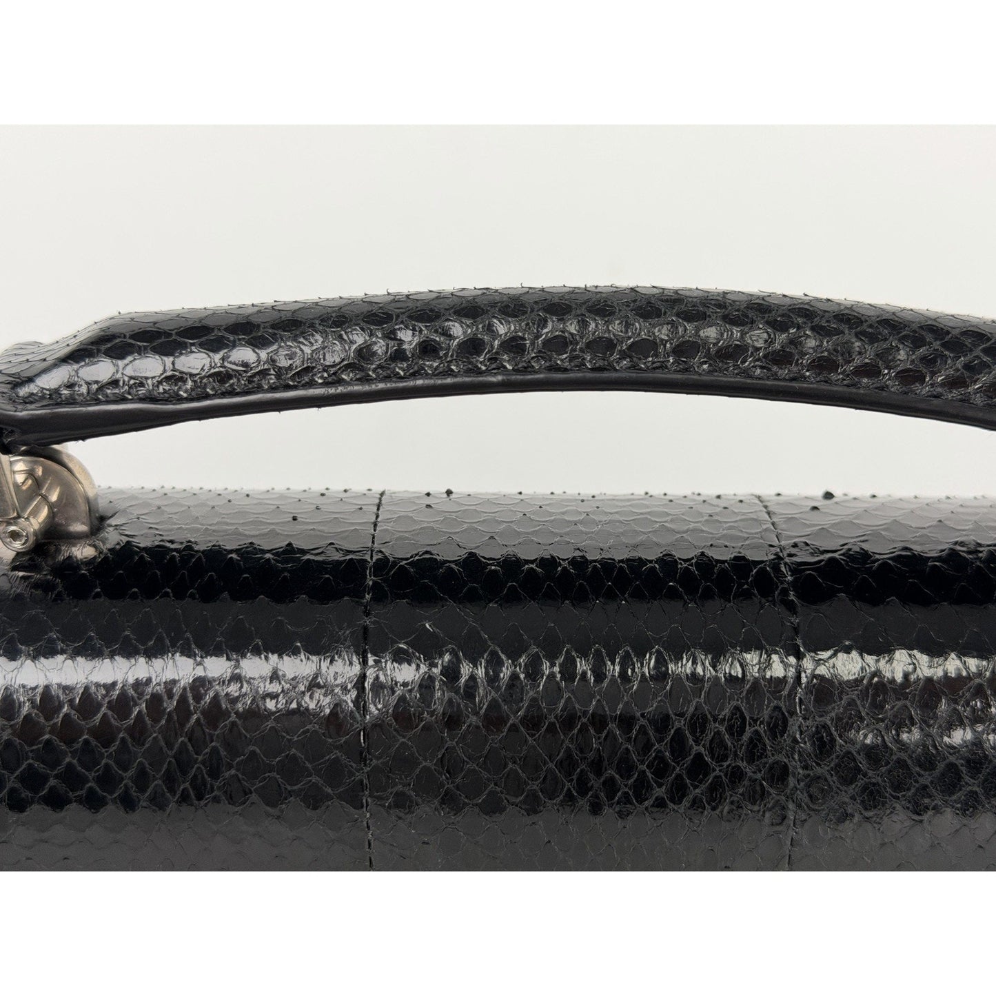 Saint Laurent Babylone Shoulder Bag Medium Black Leather with Silver Hardware S