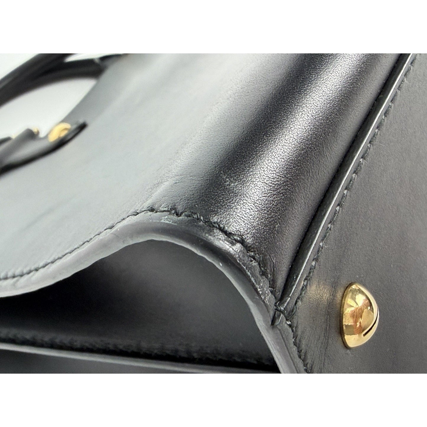 Christian Dior D-Bee Tote Bag in Black Leather Bee Emblem 2017 S