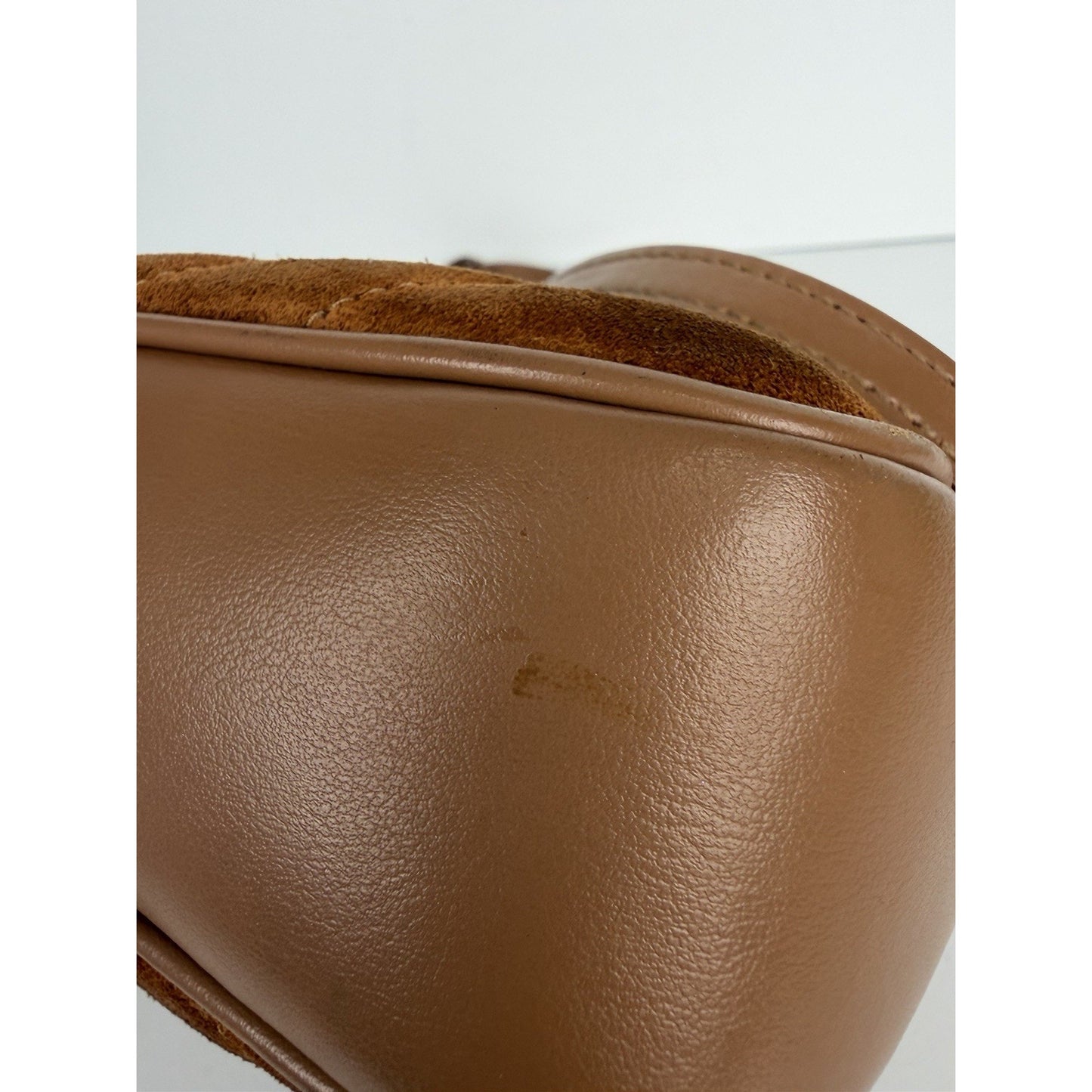 Saint Laurent Lou Camera Bag Medium Matelasse in Brown Suede and Leather S