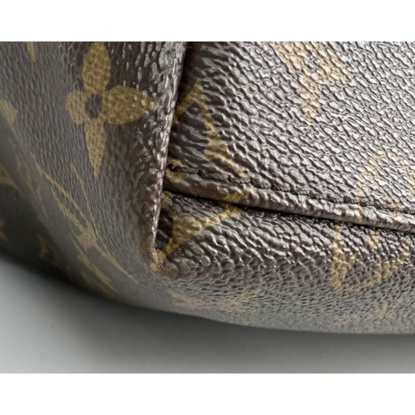 Louis Vuitton Kitan Tote Bag Monogram Macassar Coated Brown Canvas 2014 S