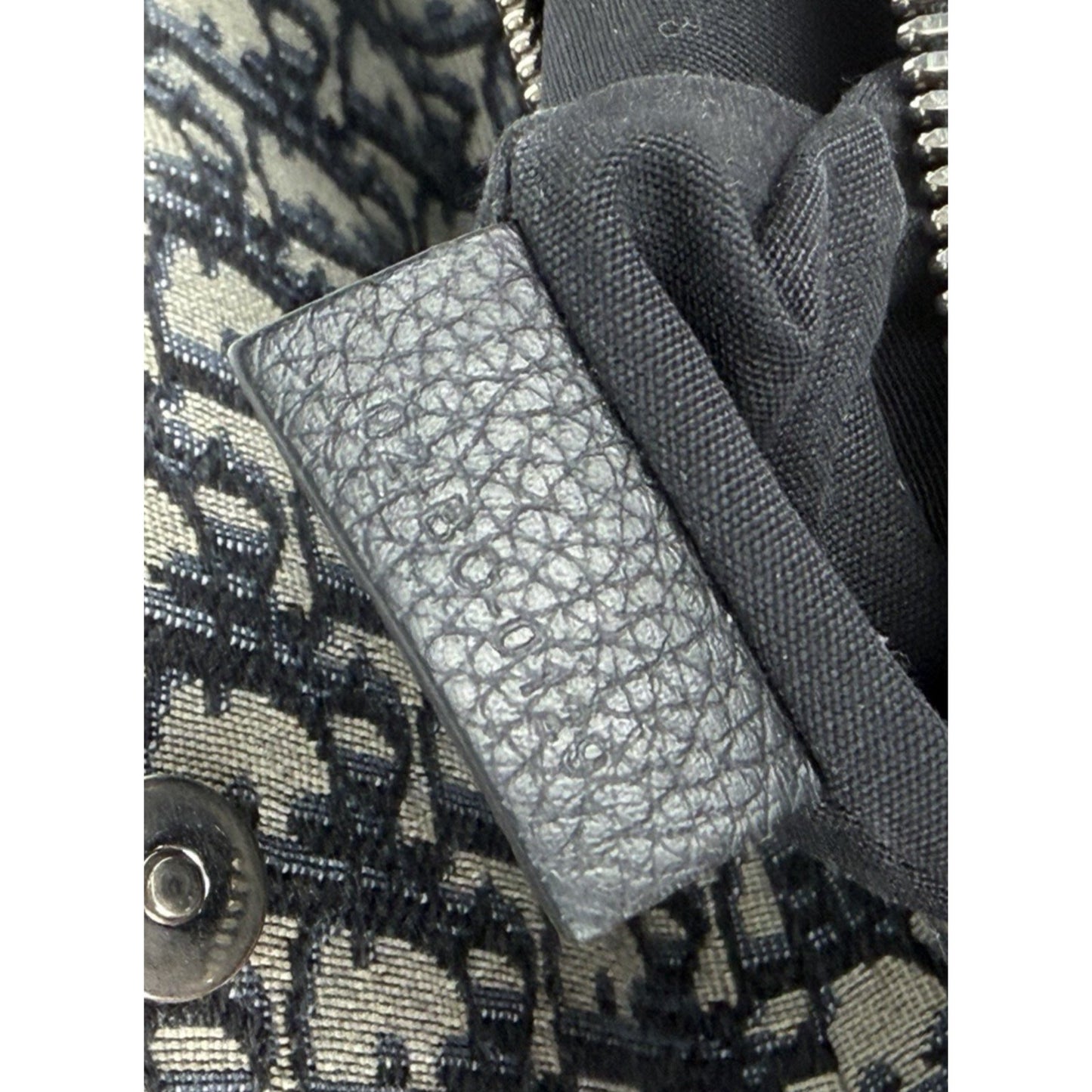 Dior Men Saddle Bag in Navy Monogram Oblique Jacquard Canvas 2019 B4