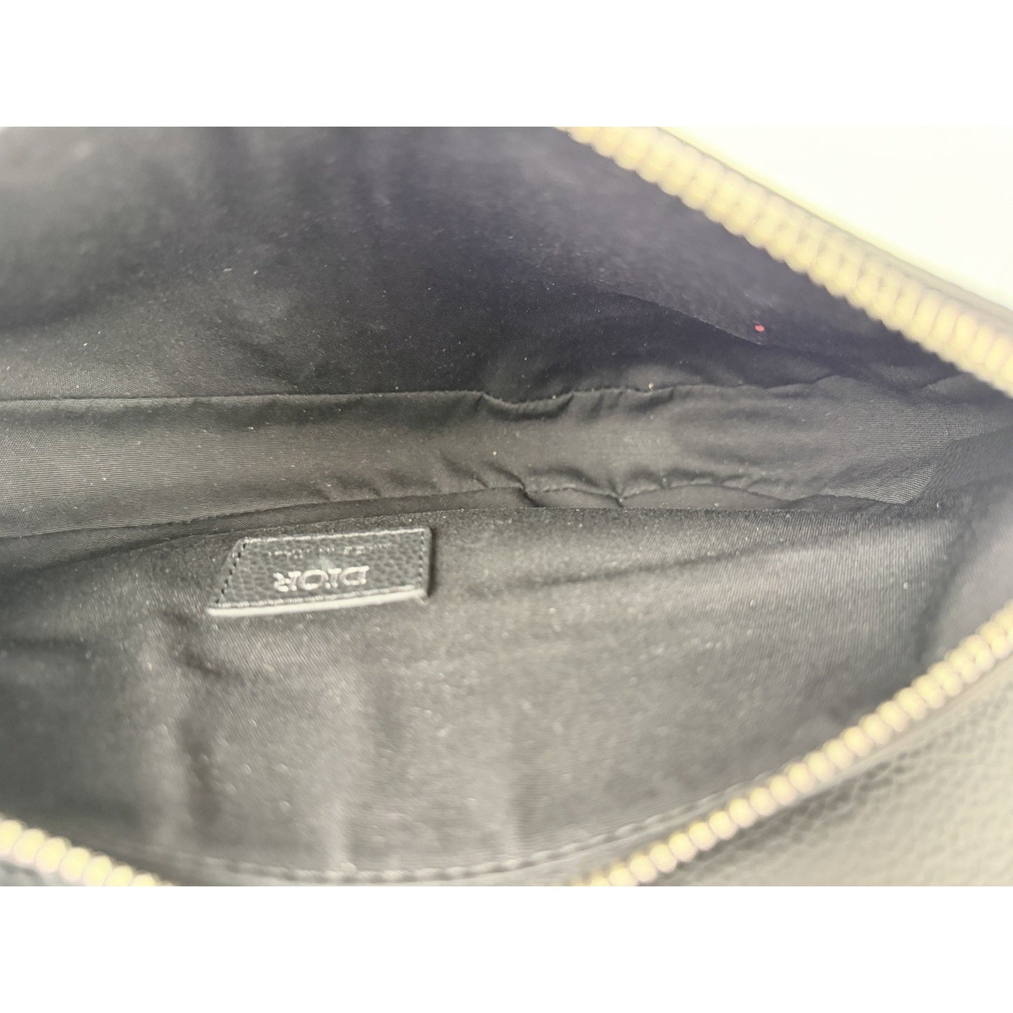 Christian Dior Saddle Bag in Black Grained Calfskin Leather 2021 D3
