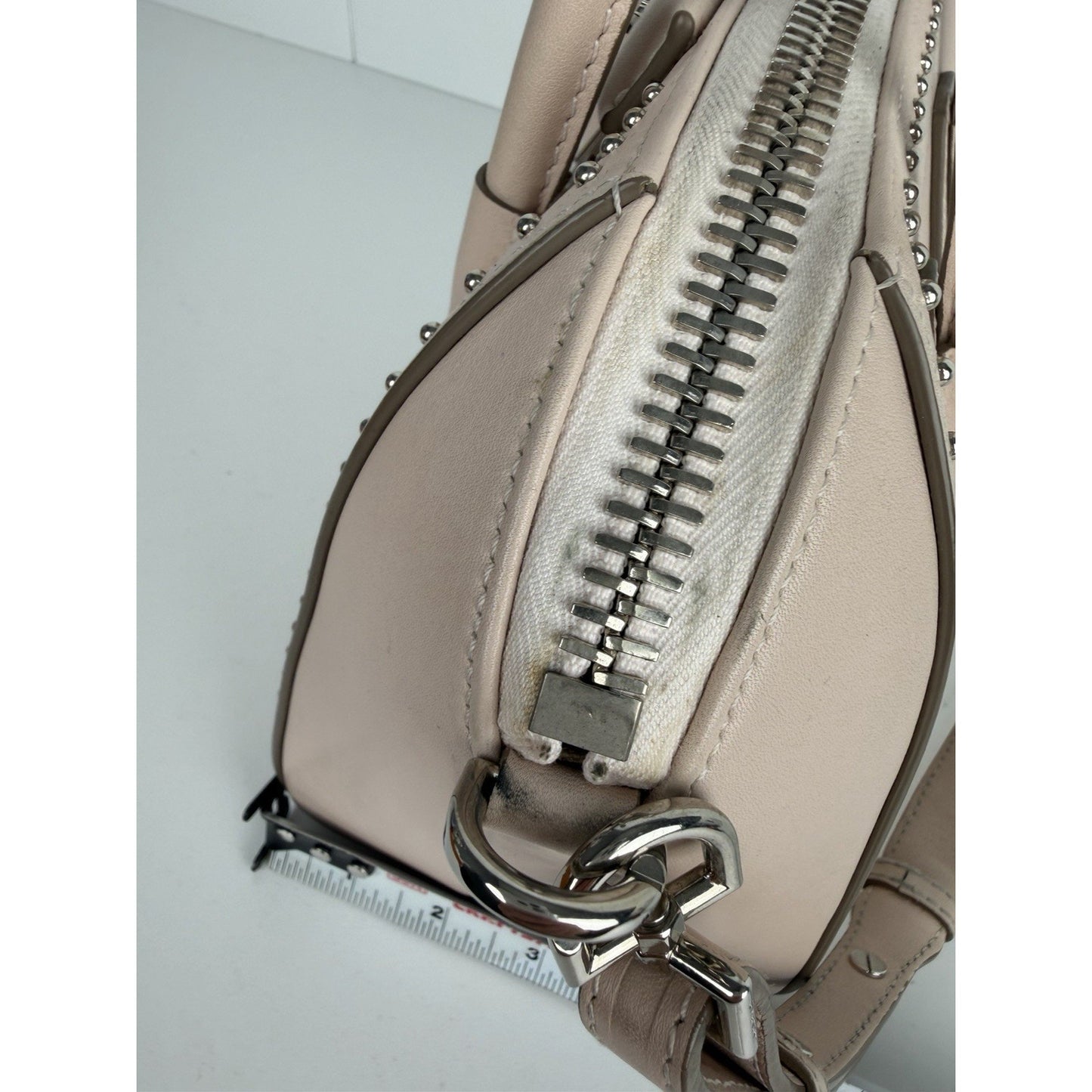 Givenchy Mini Studded Antigona Bag in Nude Pink Color Calfskin Leather S-06