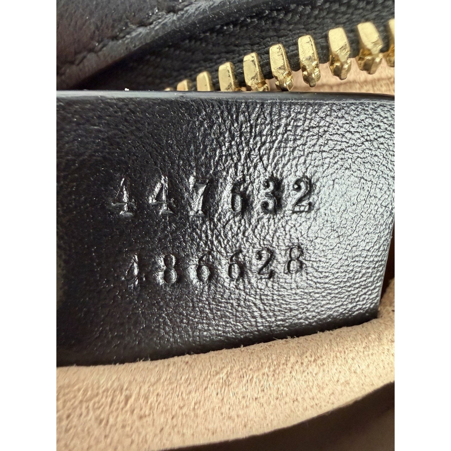 Gucci Marmont Camera Shoulder Bag Small in GG Canvas & Black Leather S04
