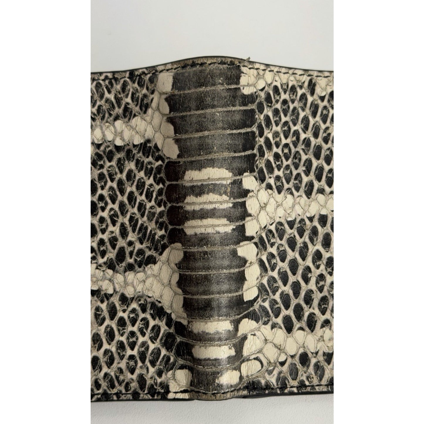 Tom Ford Men's Snake Print Bifold Wallet in Leather